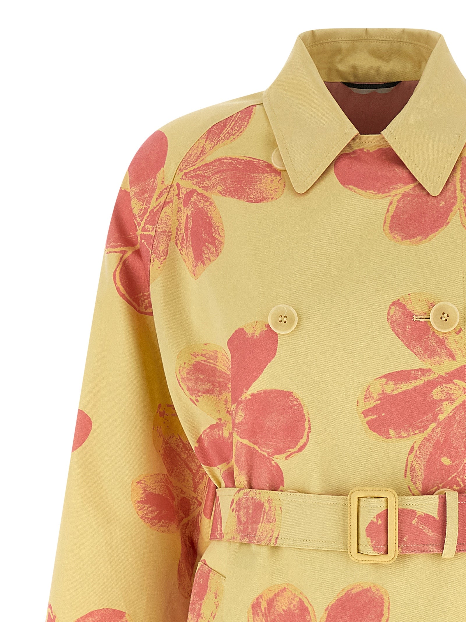 Max Mara Bicolor Cotton Coat Max Mara