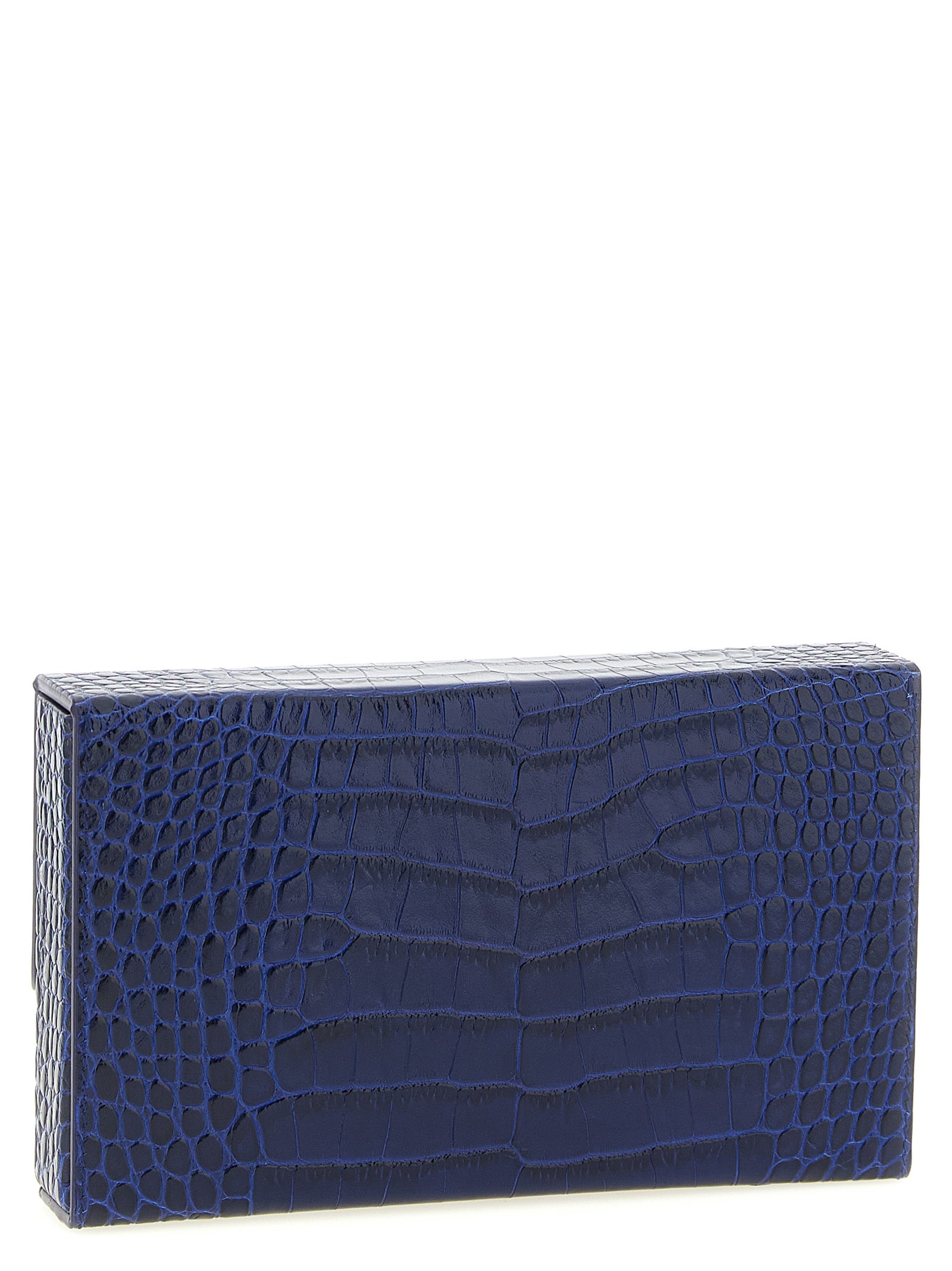 Tom Ford Blue Calfskin Clutch Bag Tom Ford