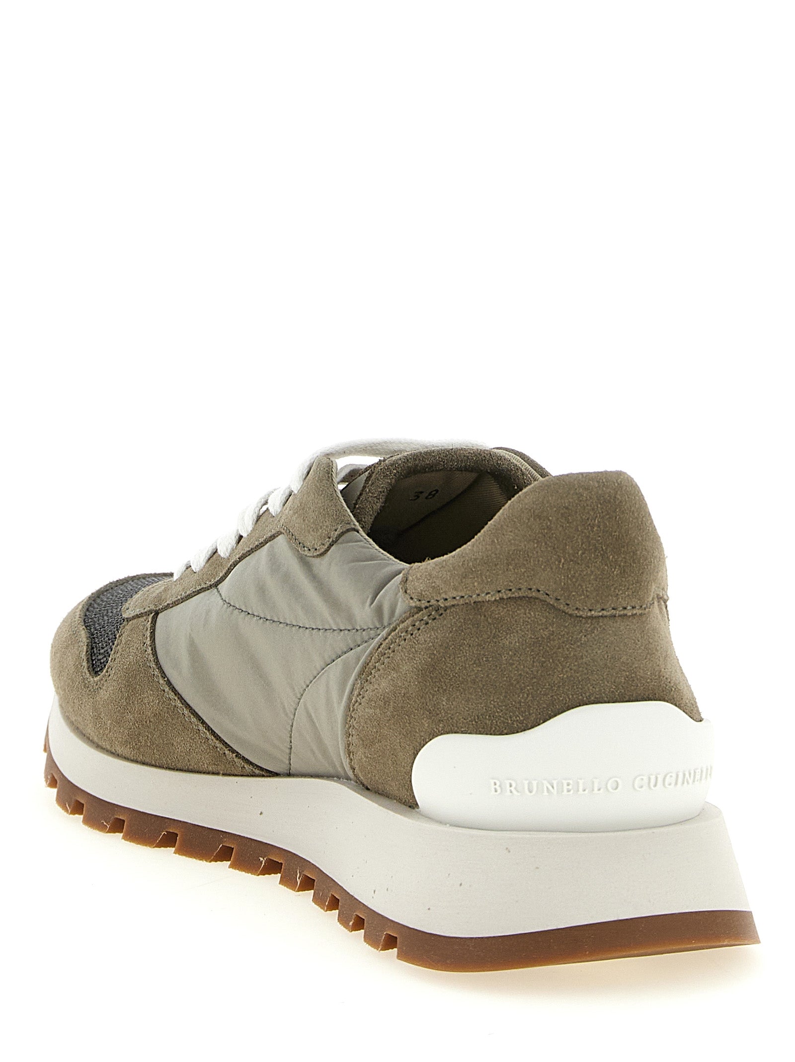 Brunello Cucinelli Bicolor Polyester Athletic Sneakers Brunello Cucinelli