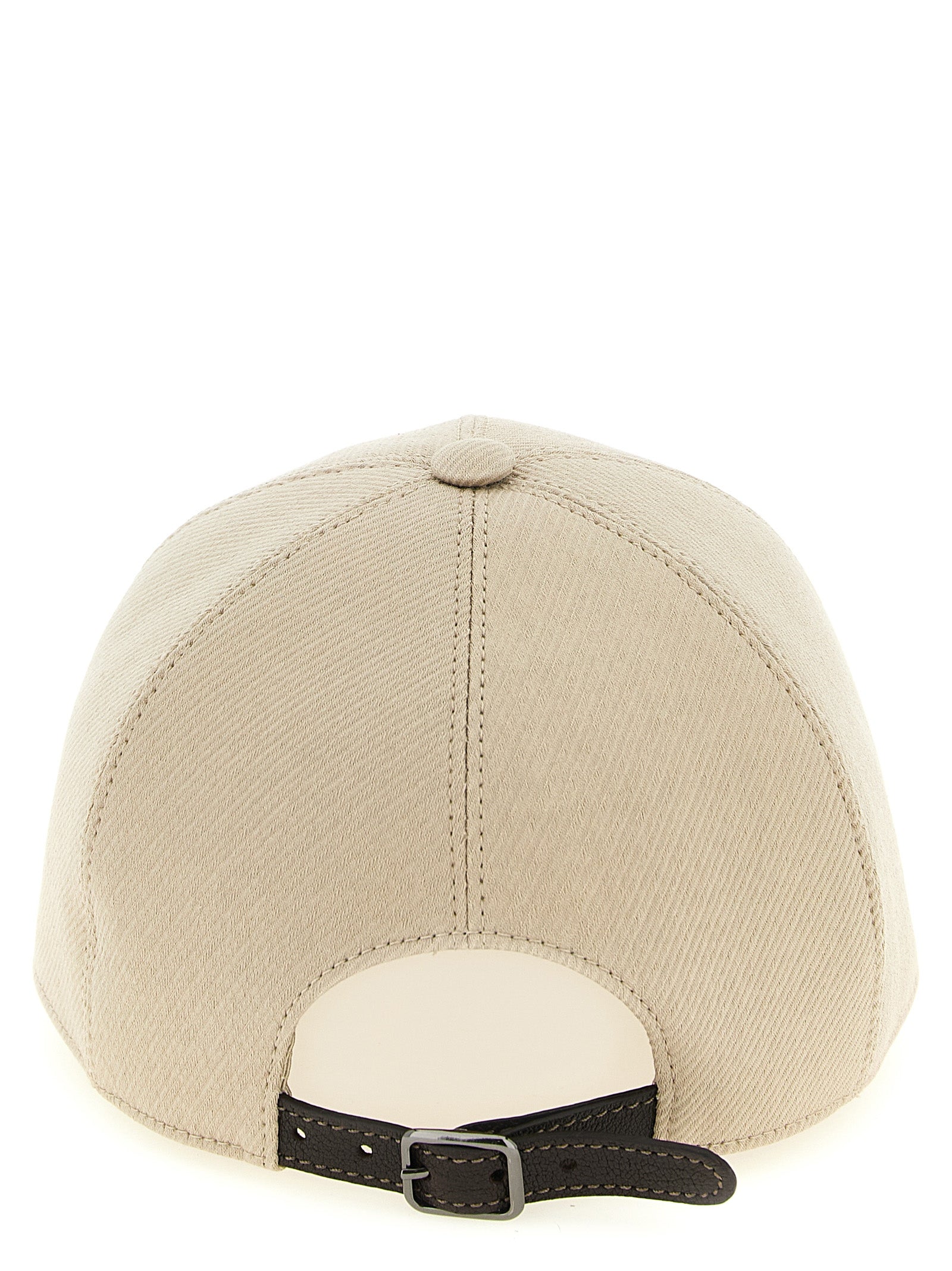Brunello Cucinelli Beige Cotton Cap (Baseball Hat) Brunello Cucinelli