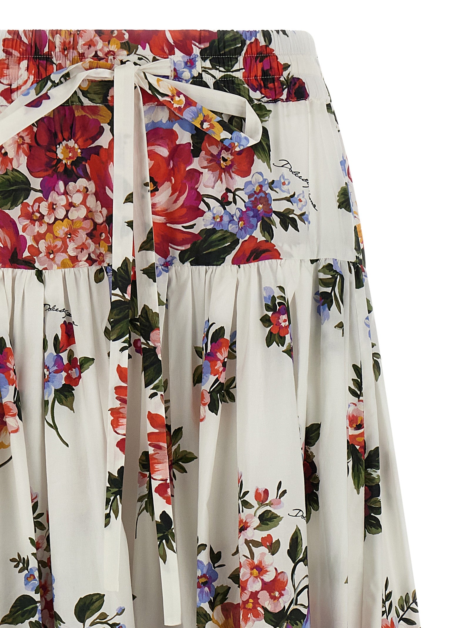 Dolce & Gabbana White Cotton Mini Skirt Dolce & Gabbana