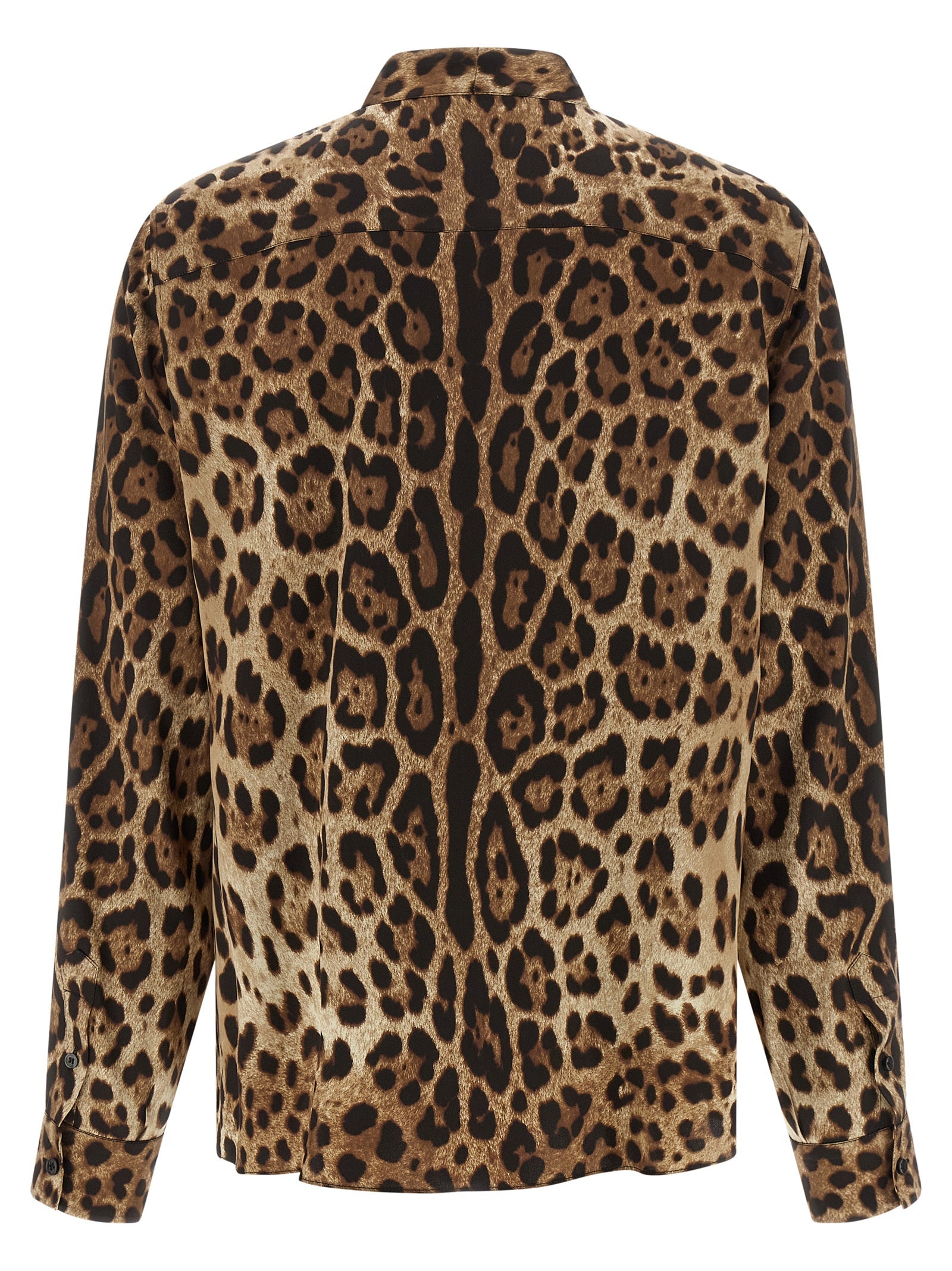Dolce & Gabbana Brown Silk Blouse Dolce & Gabbana