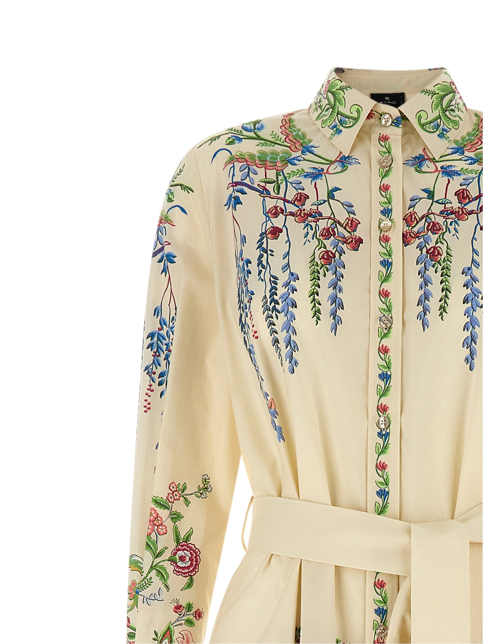 Etro Multicolor Cotton Long Dress Etro