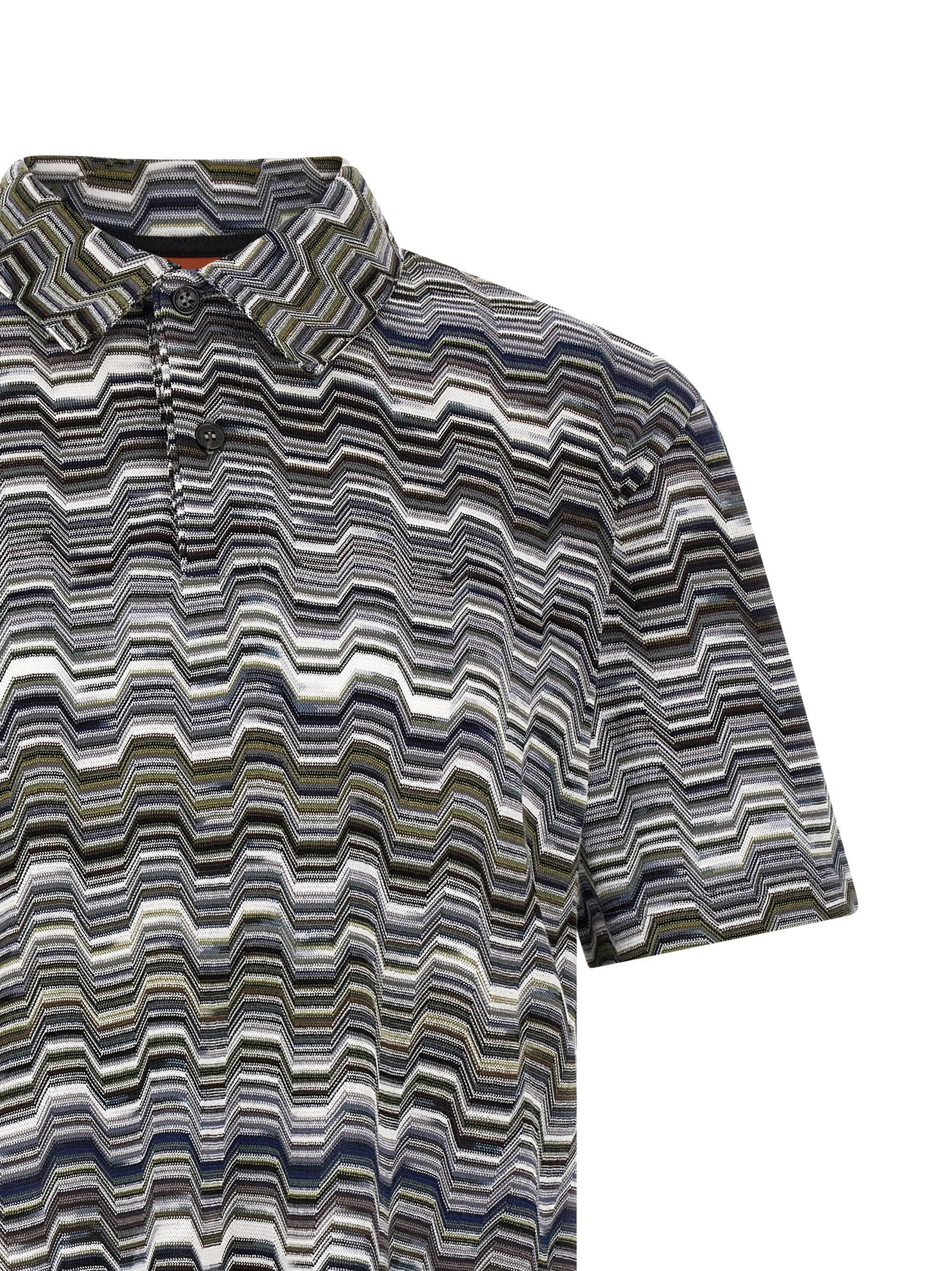Missoni Bicolor Cotton Polo Shirt Missoni
