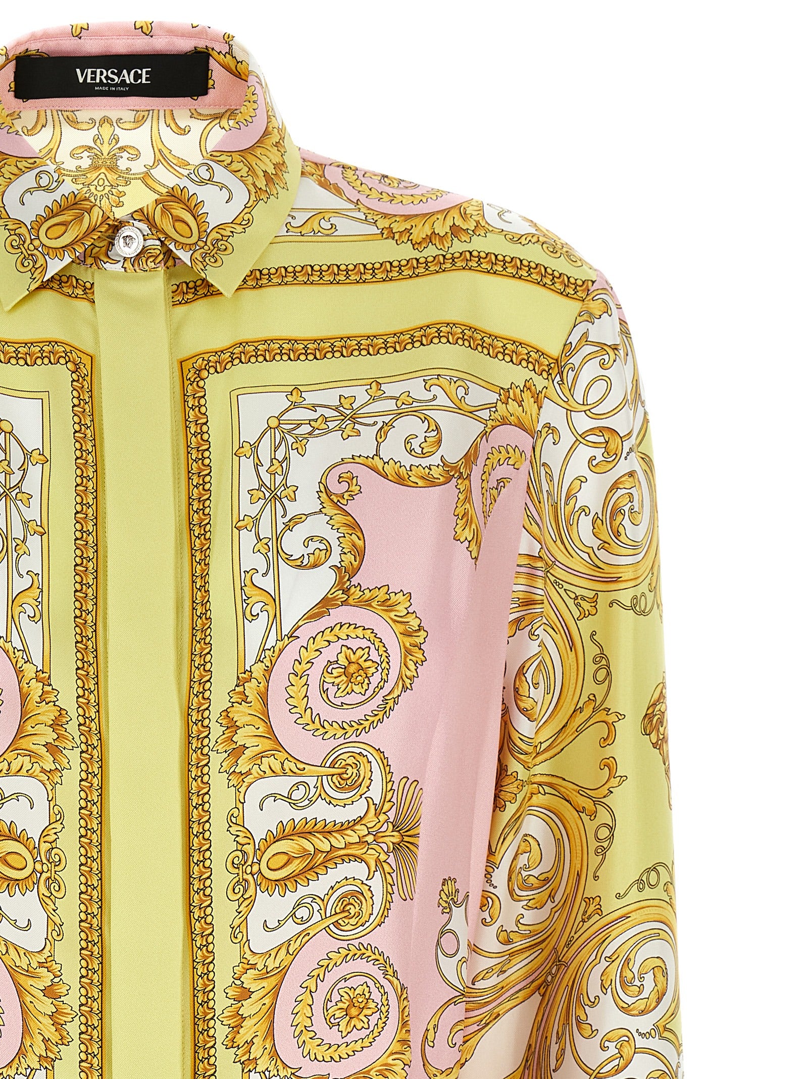 Versace Multicolor Silk Short Dress Versace
