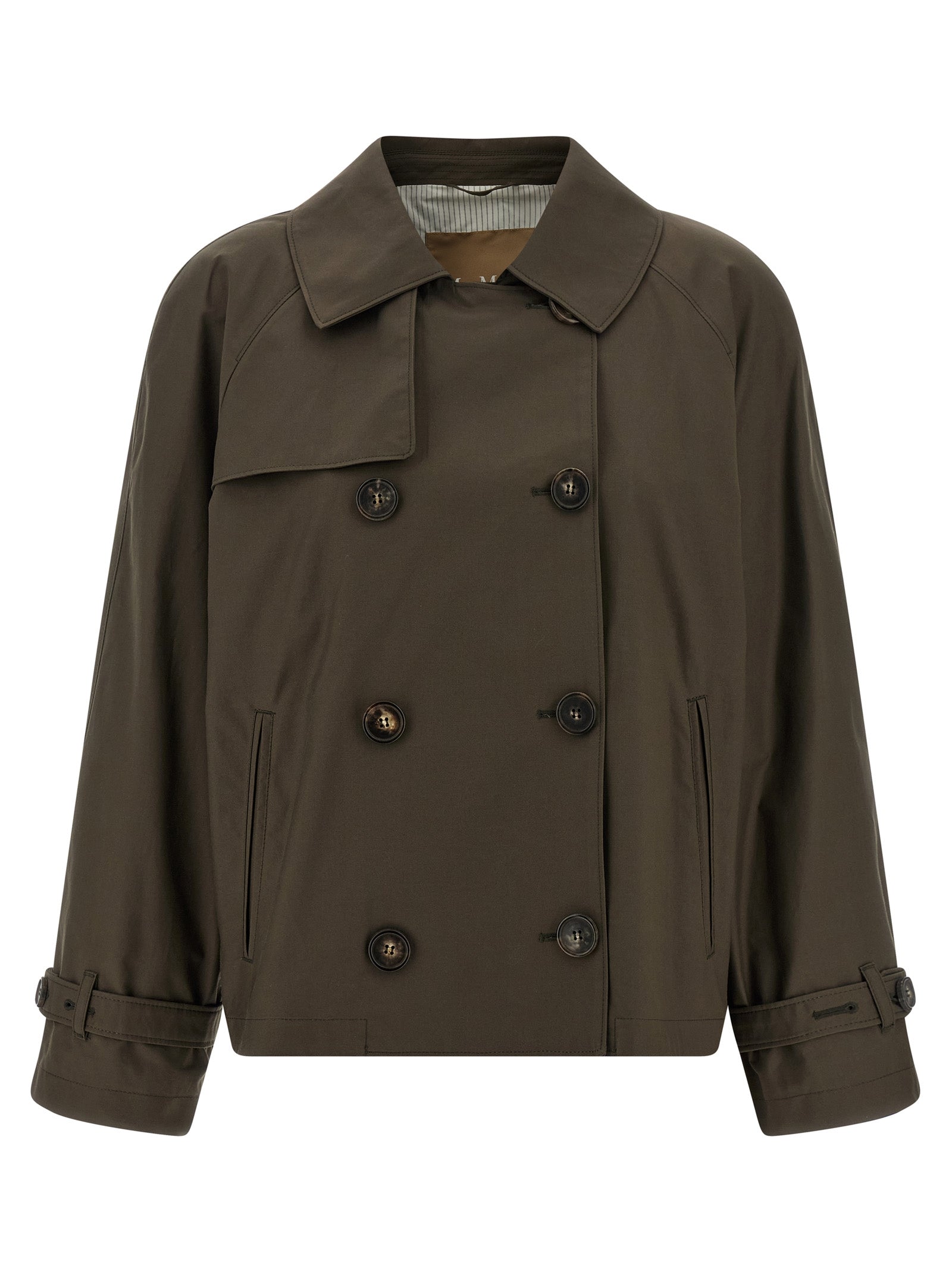 Max Mara Bicolor Cotton Coat Max Mara