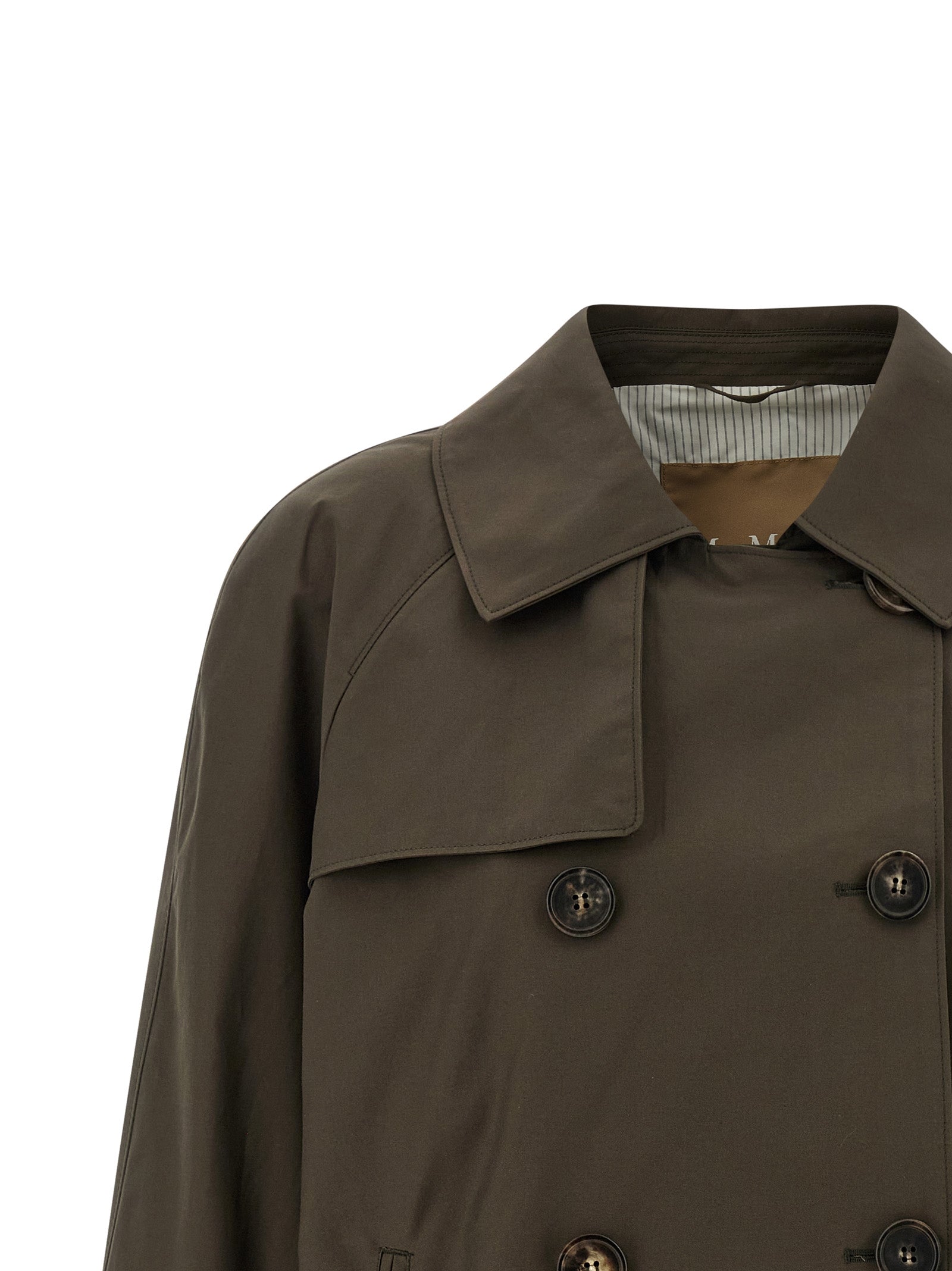 Max Mara Bicolor Cotton Coat Max Mara
