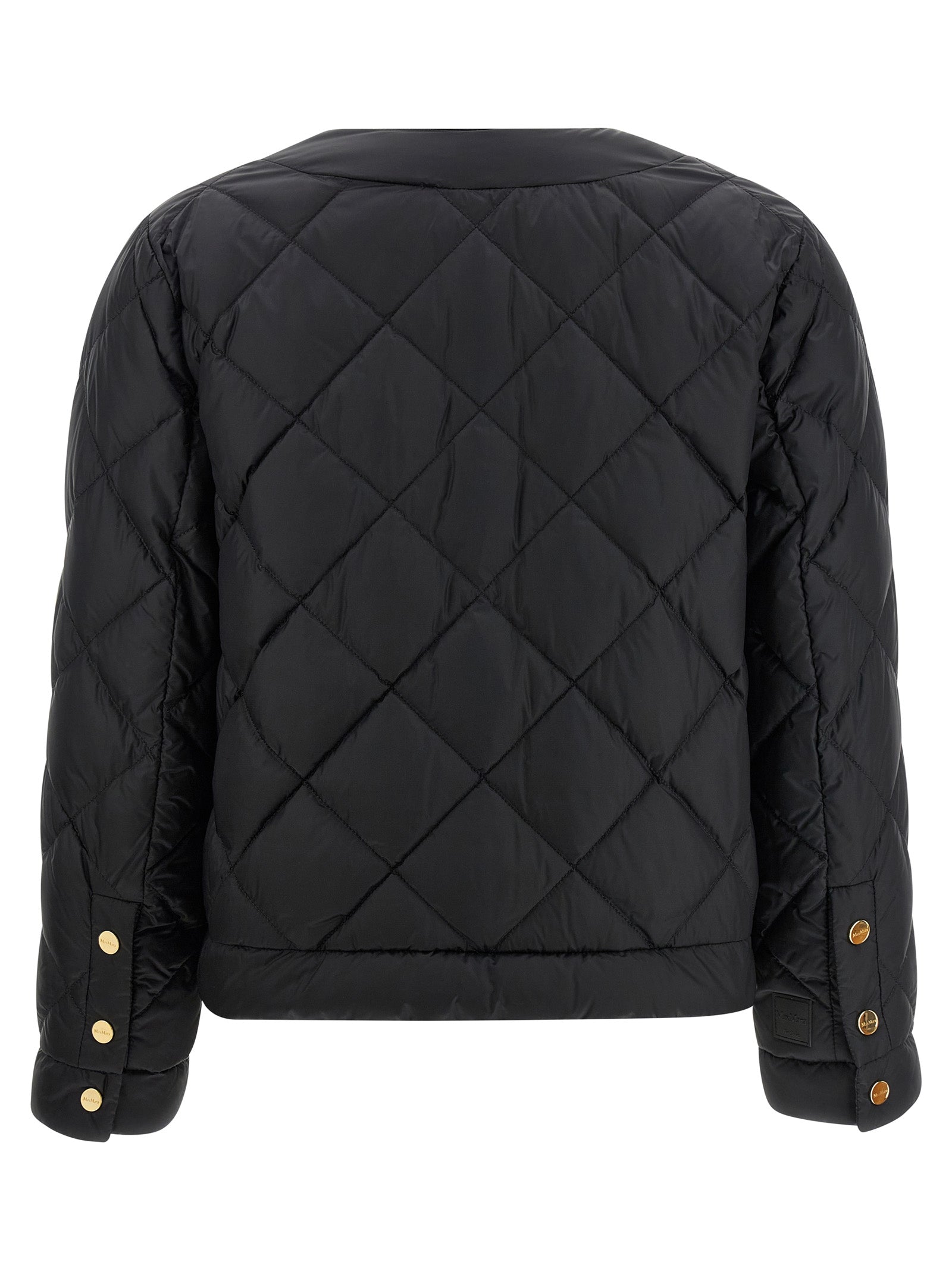Max Mara Black Polyamide Full-Length Jacket Max Mara