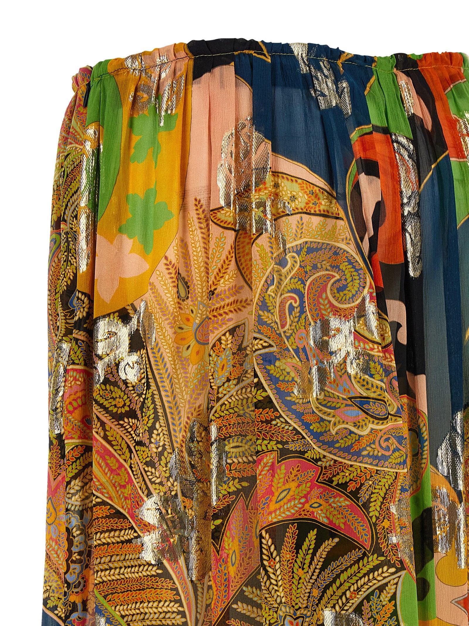 Etro Multicolor Silk Casual Pants Etro