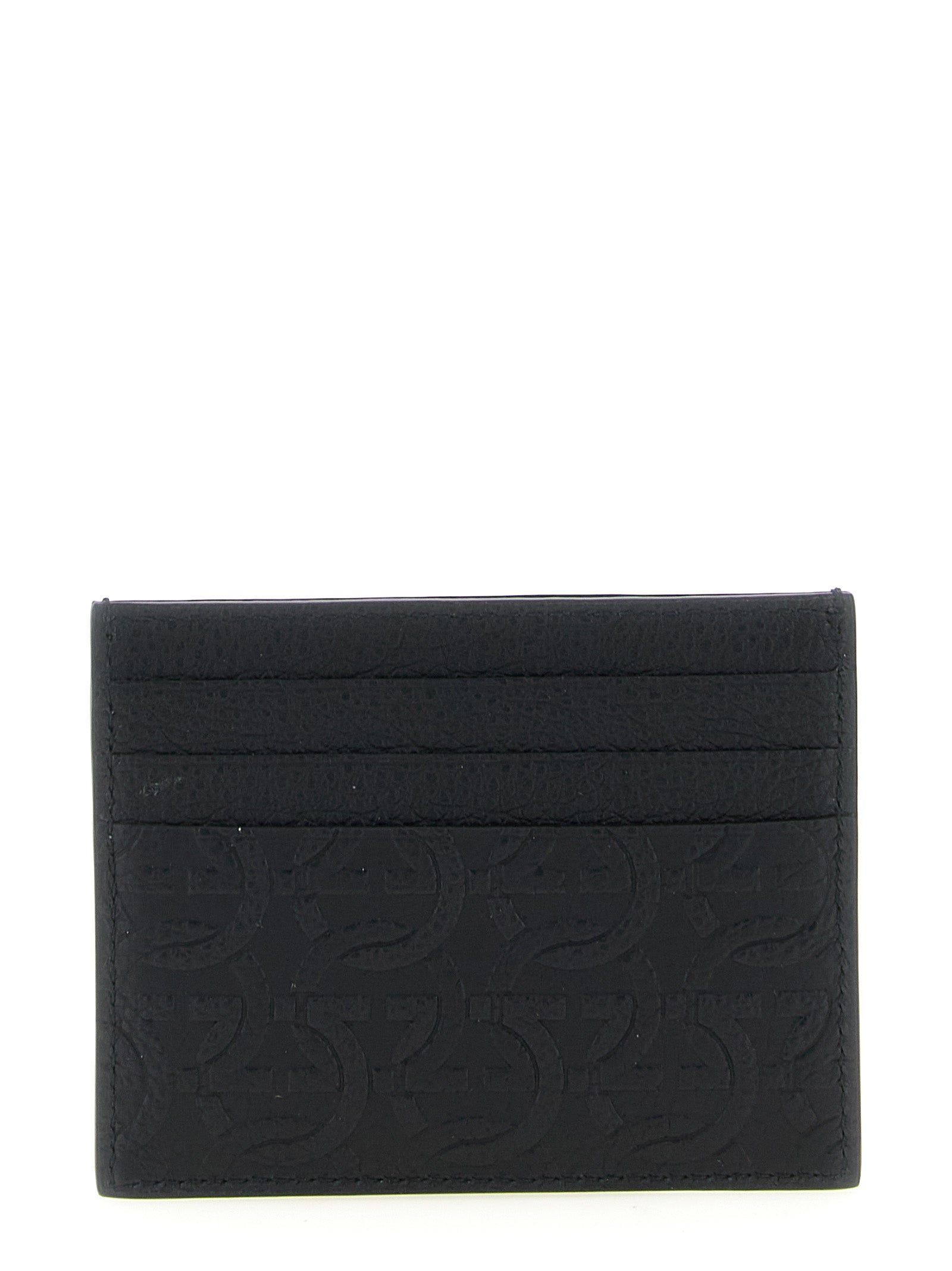 Ferragamo Black Calfskin Cardholder Ferragamo