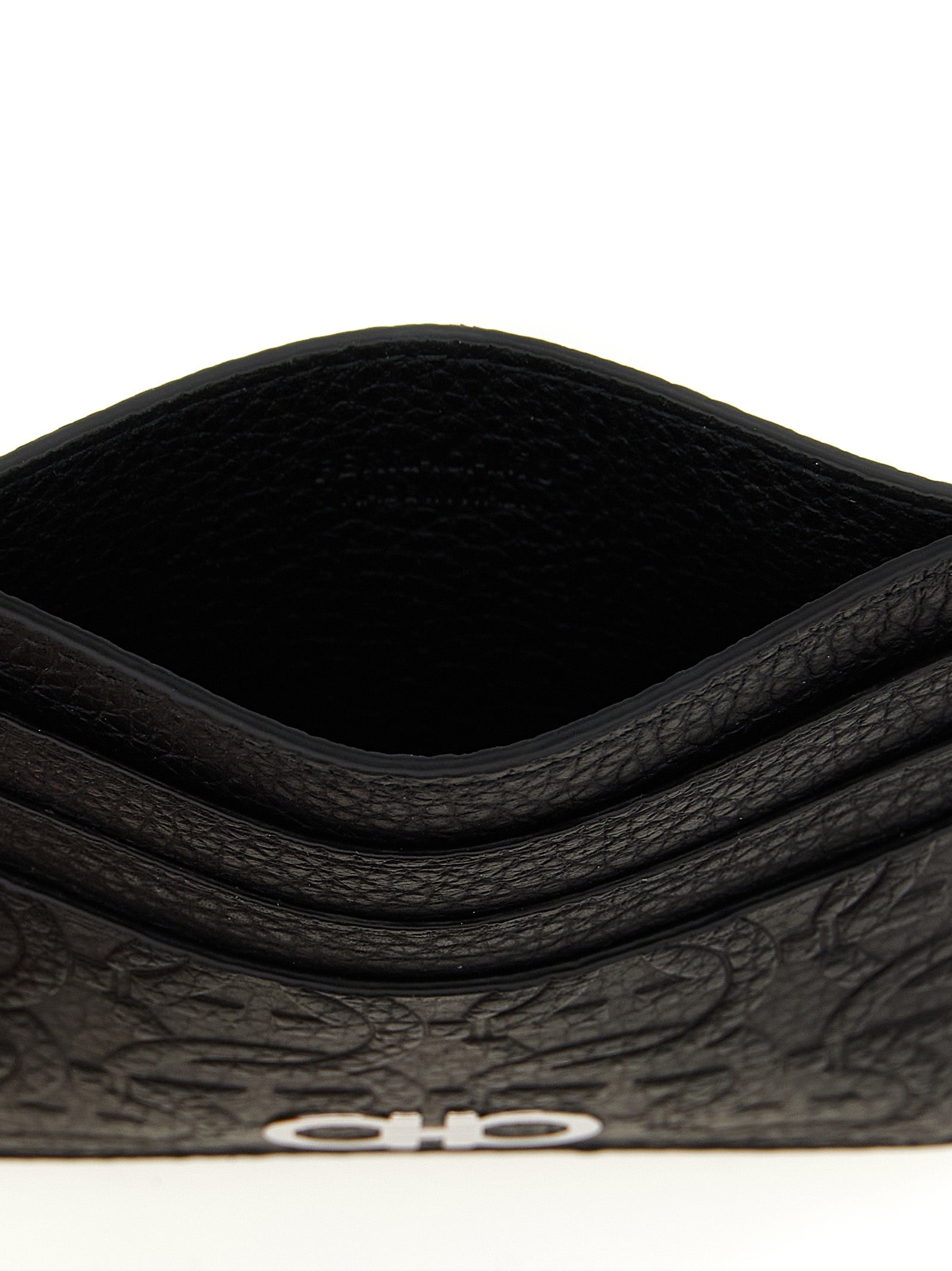 Ferragamo Black Calfskin Cardholder Ferragamo