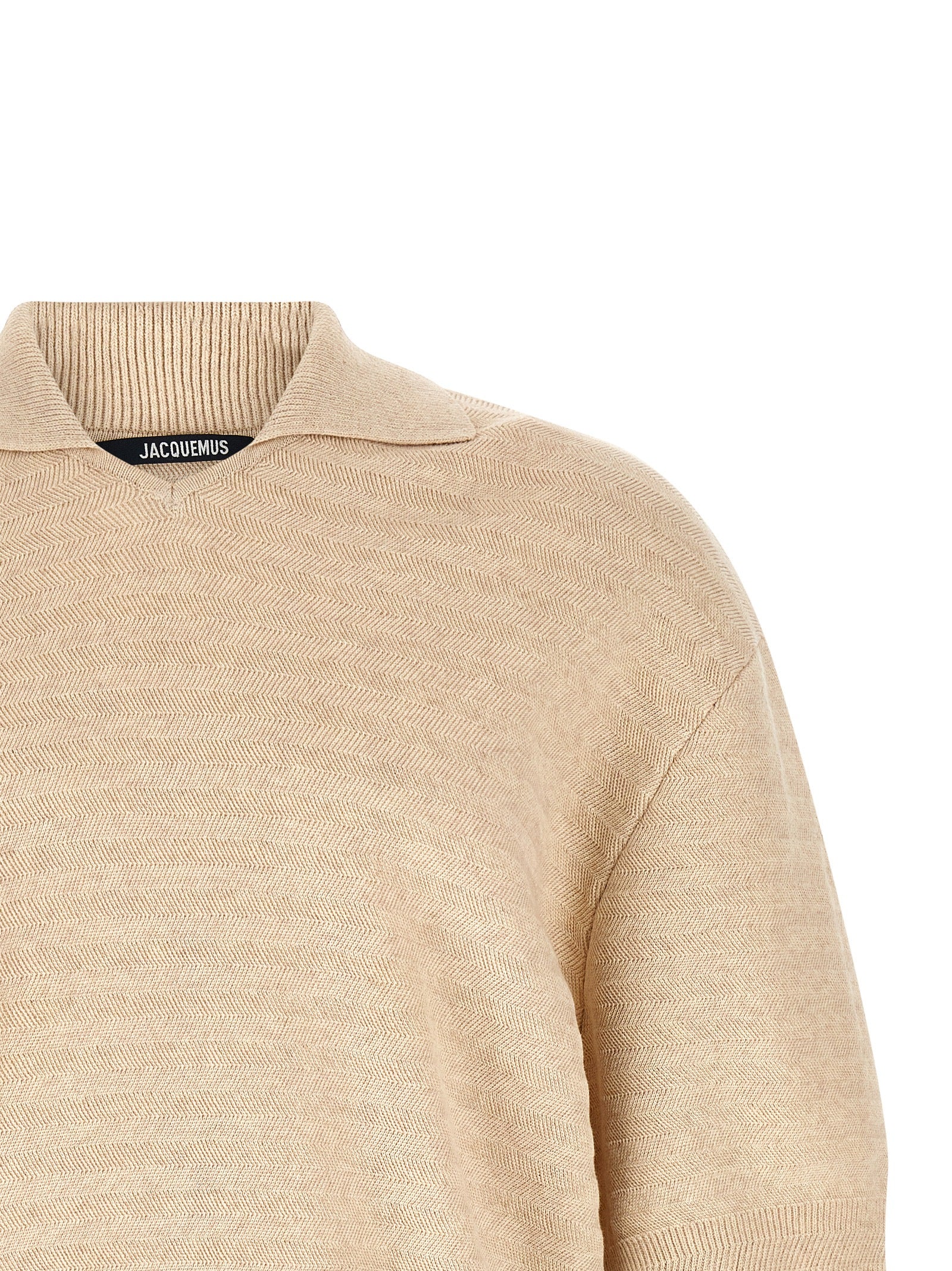 Jacquemus Beige Cotton Polo Shirt Jacquemus