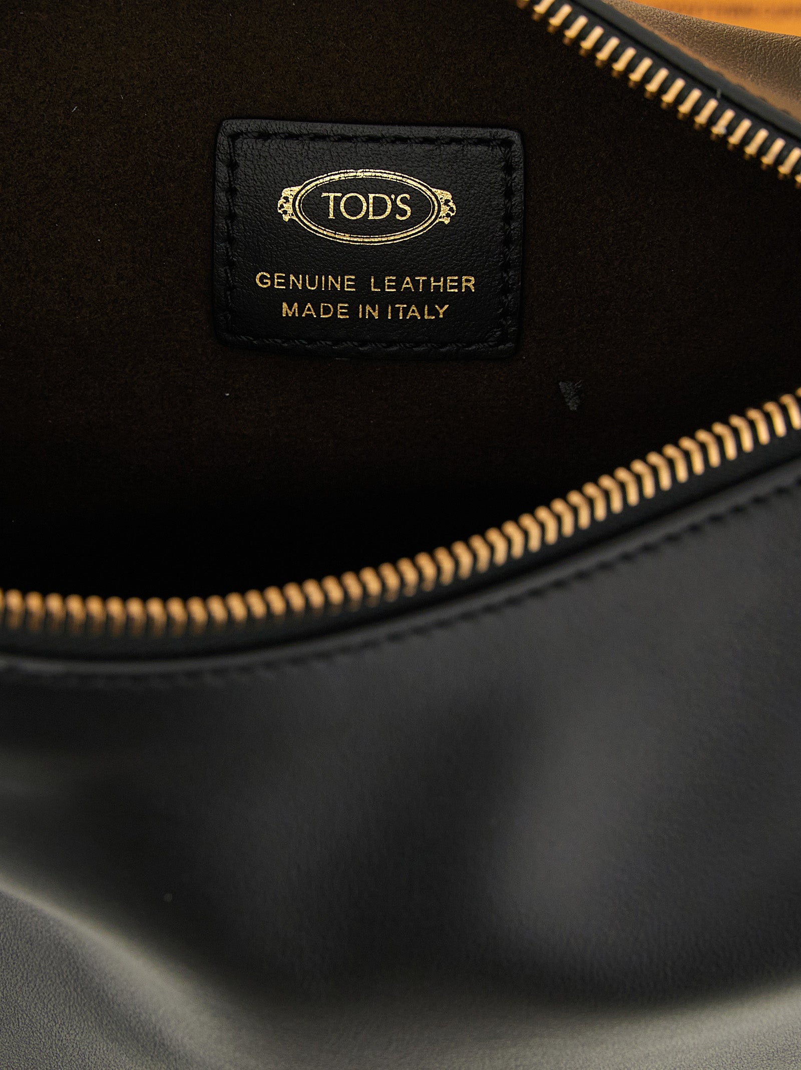 Tod's Black Calfskin Shoulder Bag Tod's