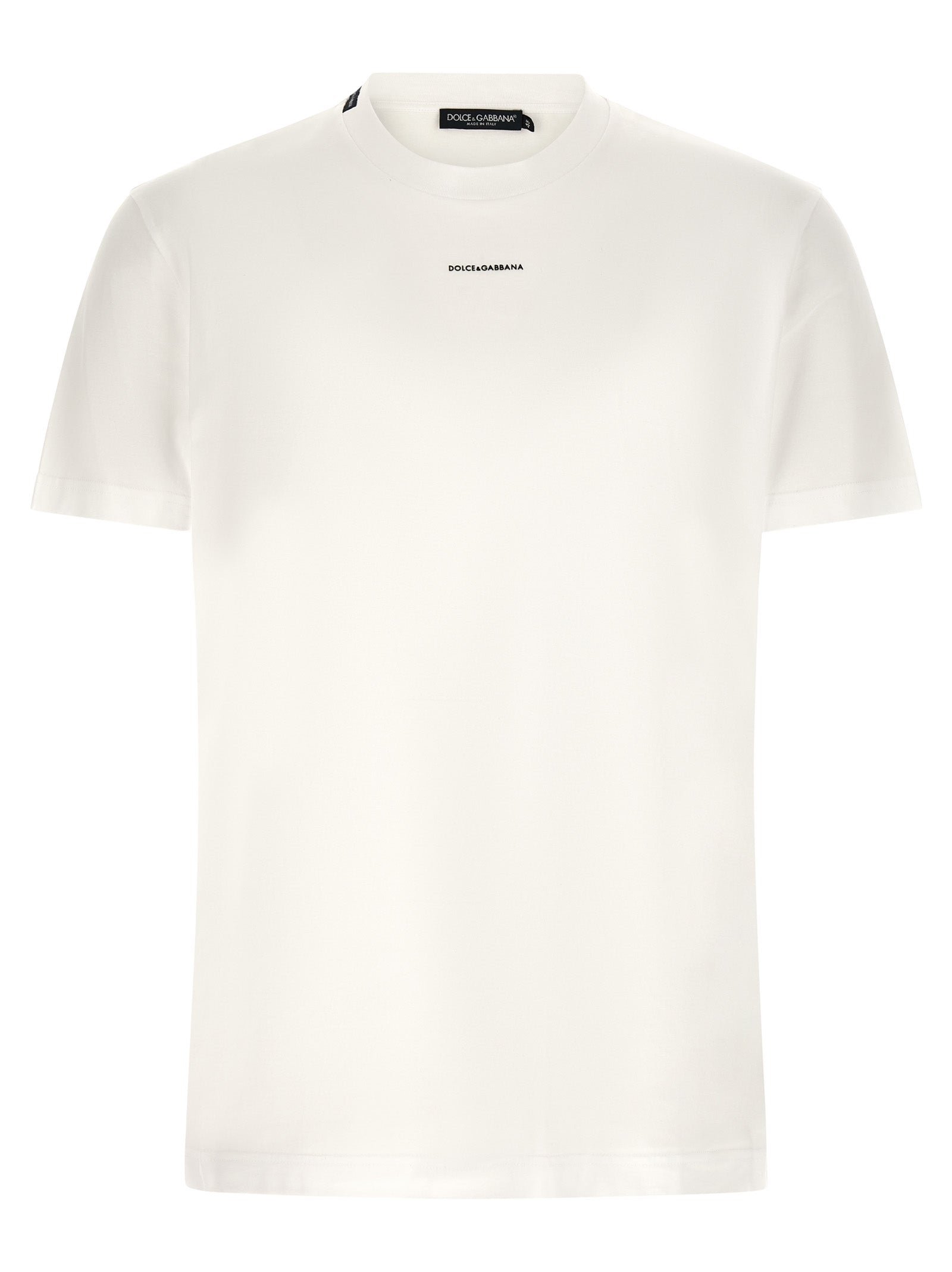 Dolce & Gabbana White Cotton T-Shirt Dolce & Gabbana