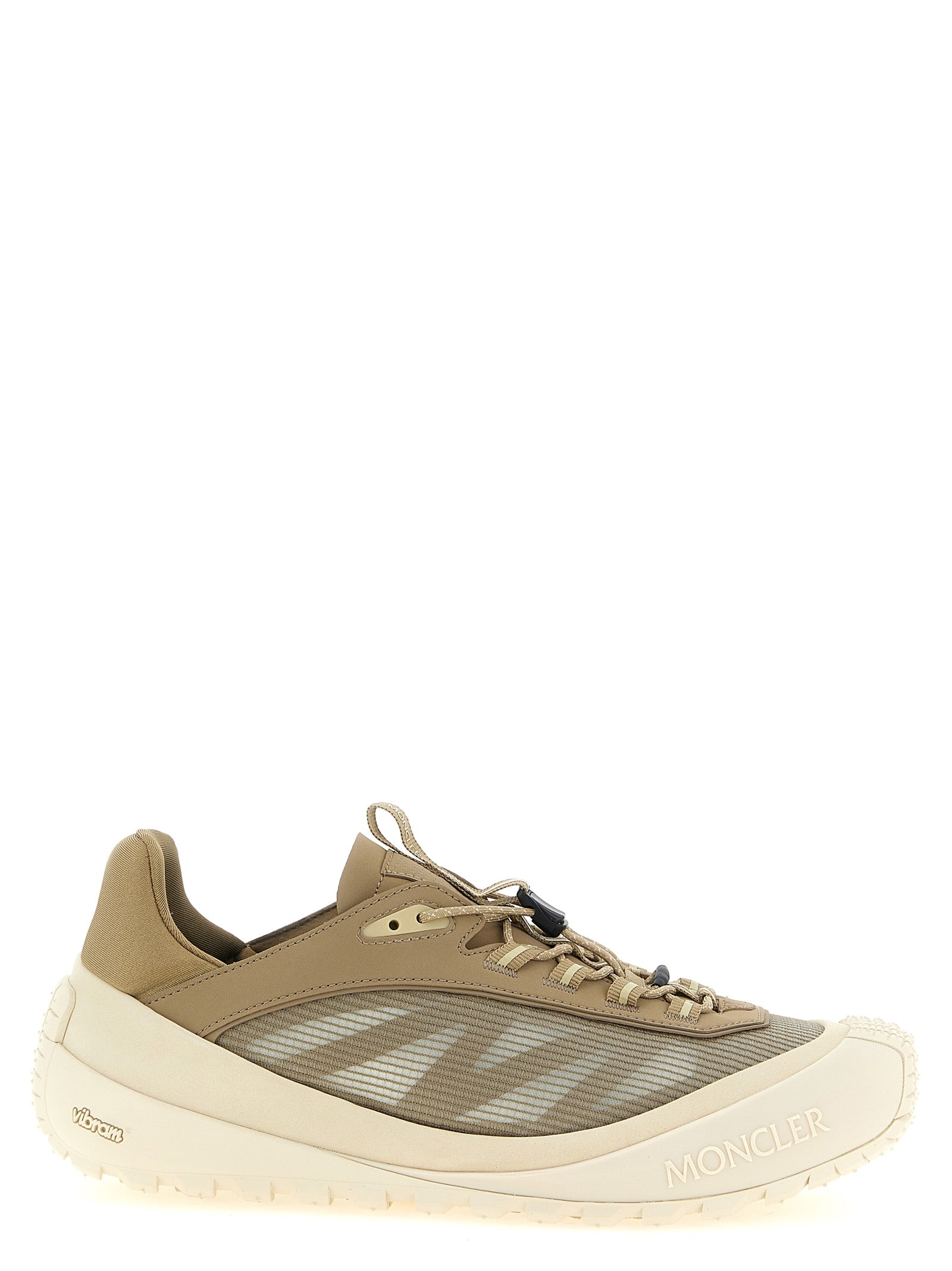 Moncler Beige Polyester Athletic Sneakers Moncler