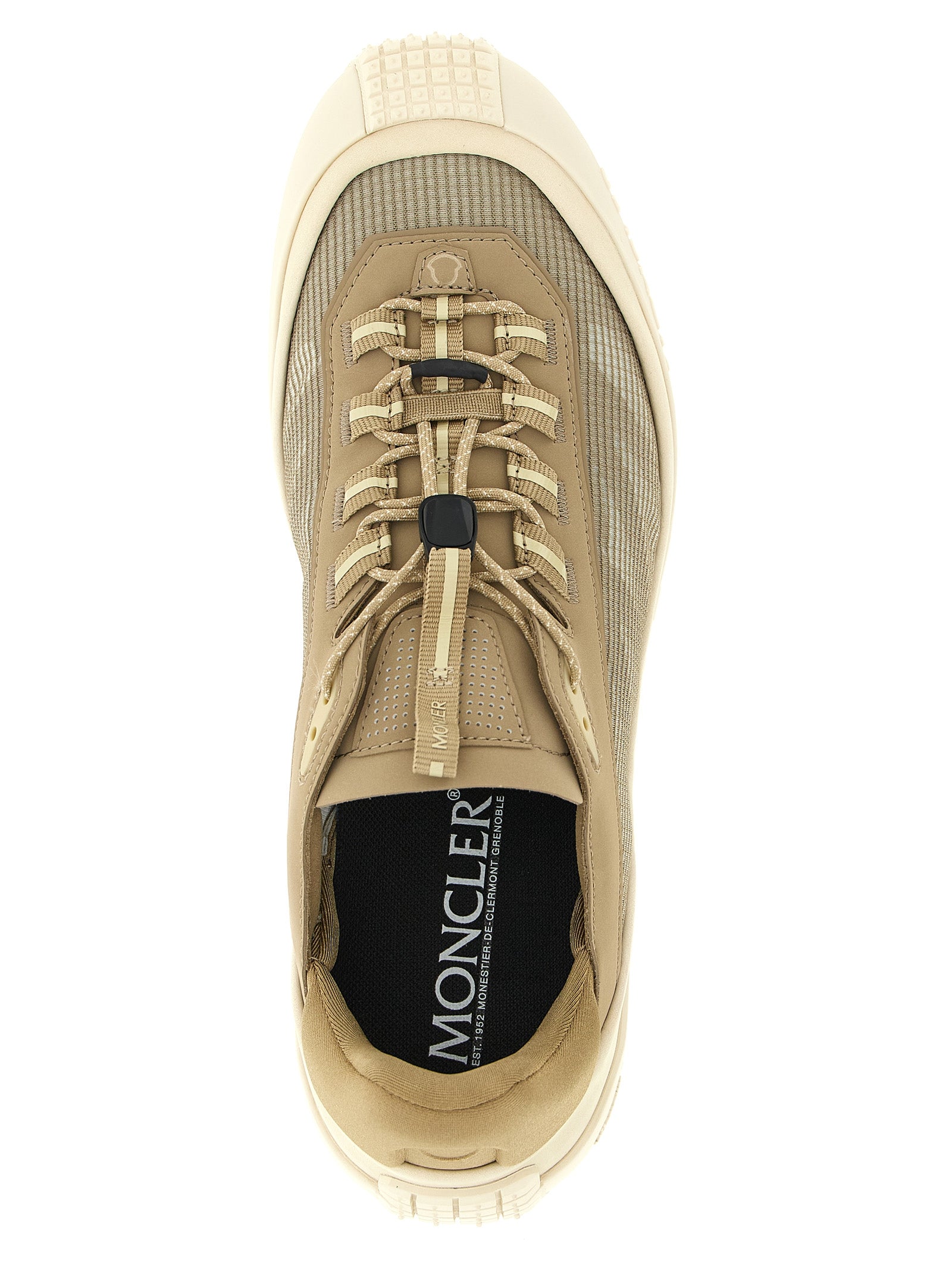 Moncler Beige Polyester Athletic Sneakers Moncler