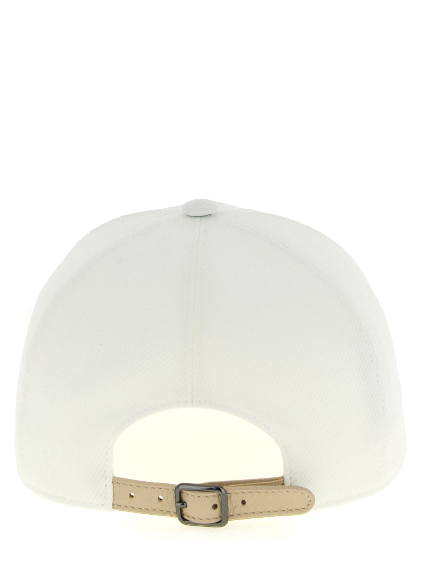 Brunello Cucinelli White Cotton Cap (Baseball Hat) Brunello Cucinelli