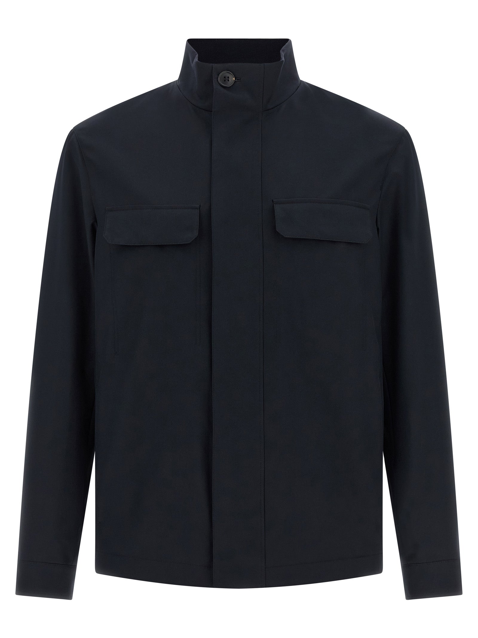 ZEGNA Blue Polyester Jacket ZEGNA