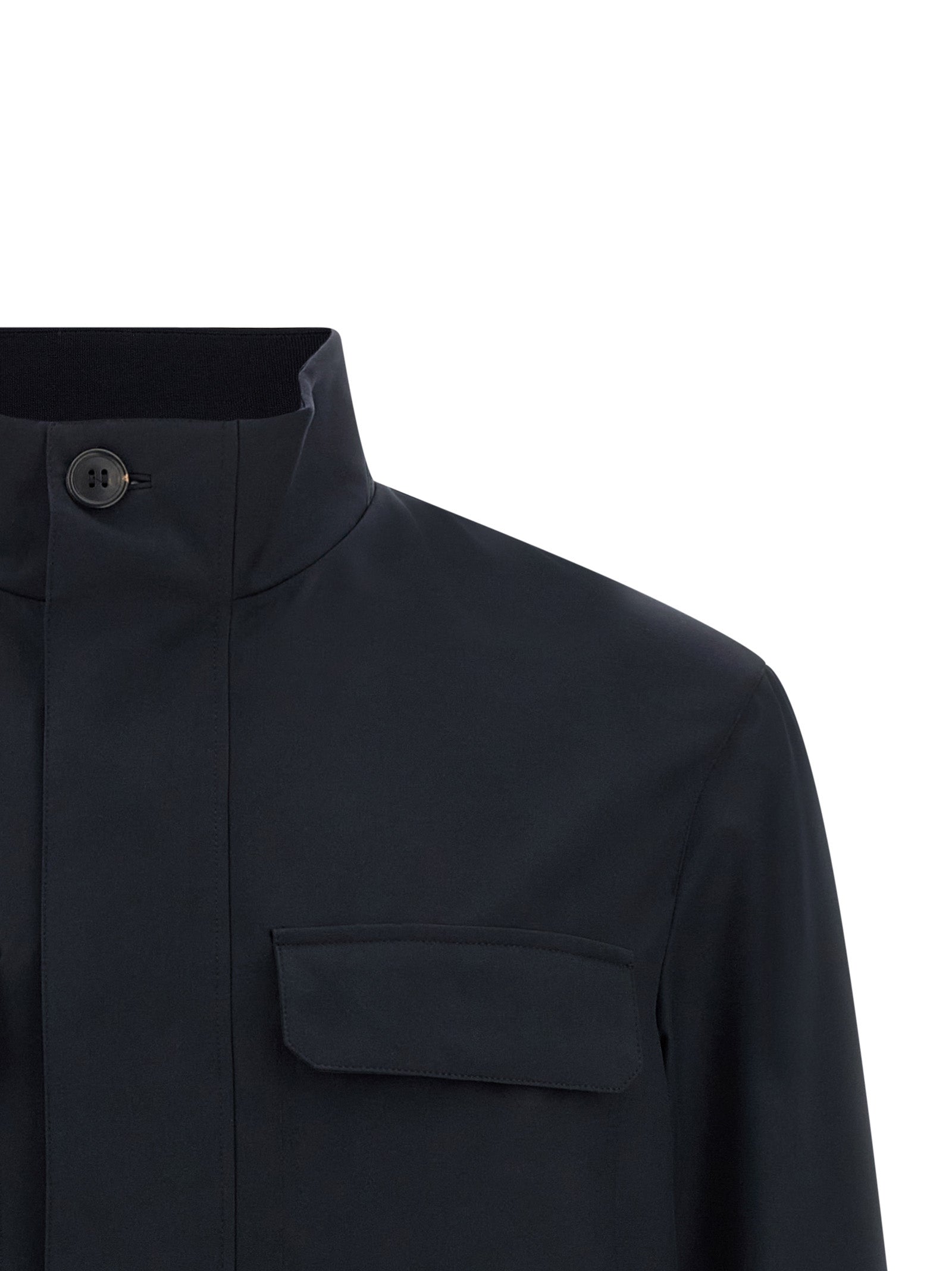 ZEGNA Blue Polyester Jacket ZEGNA