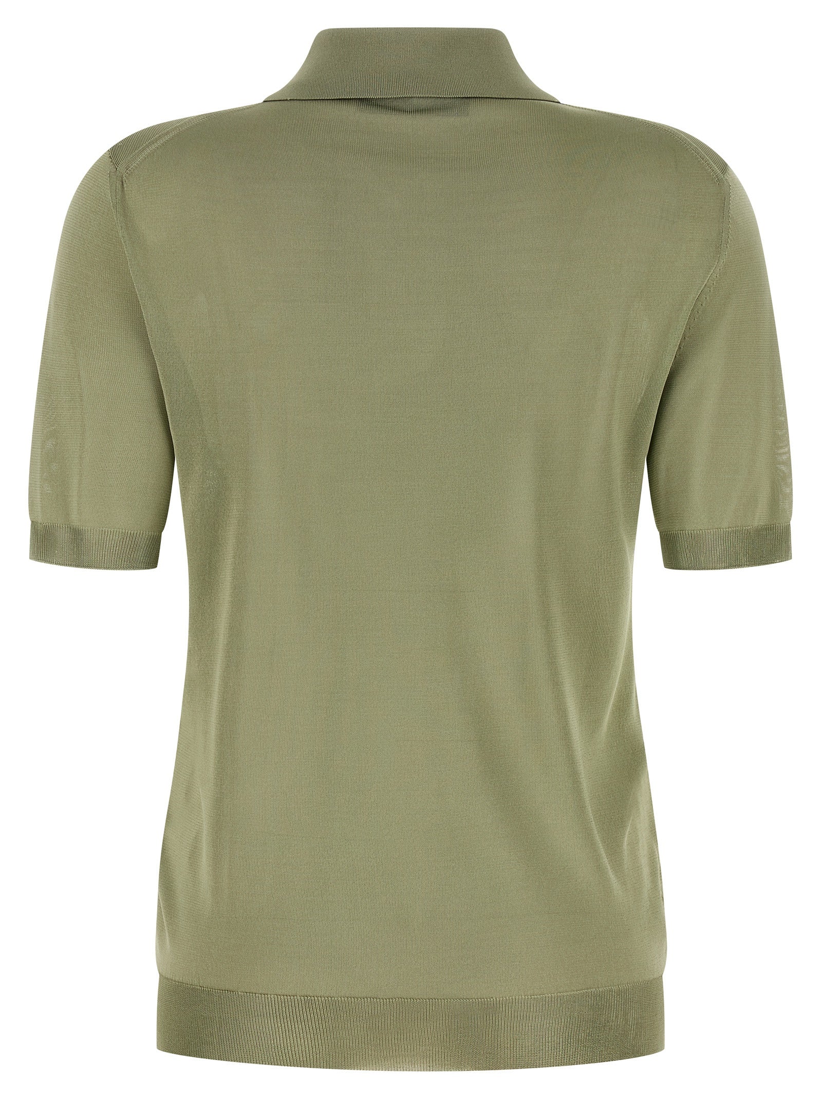 Fendi Bicolor Viscose Polo Shirt Fendi