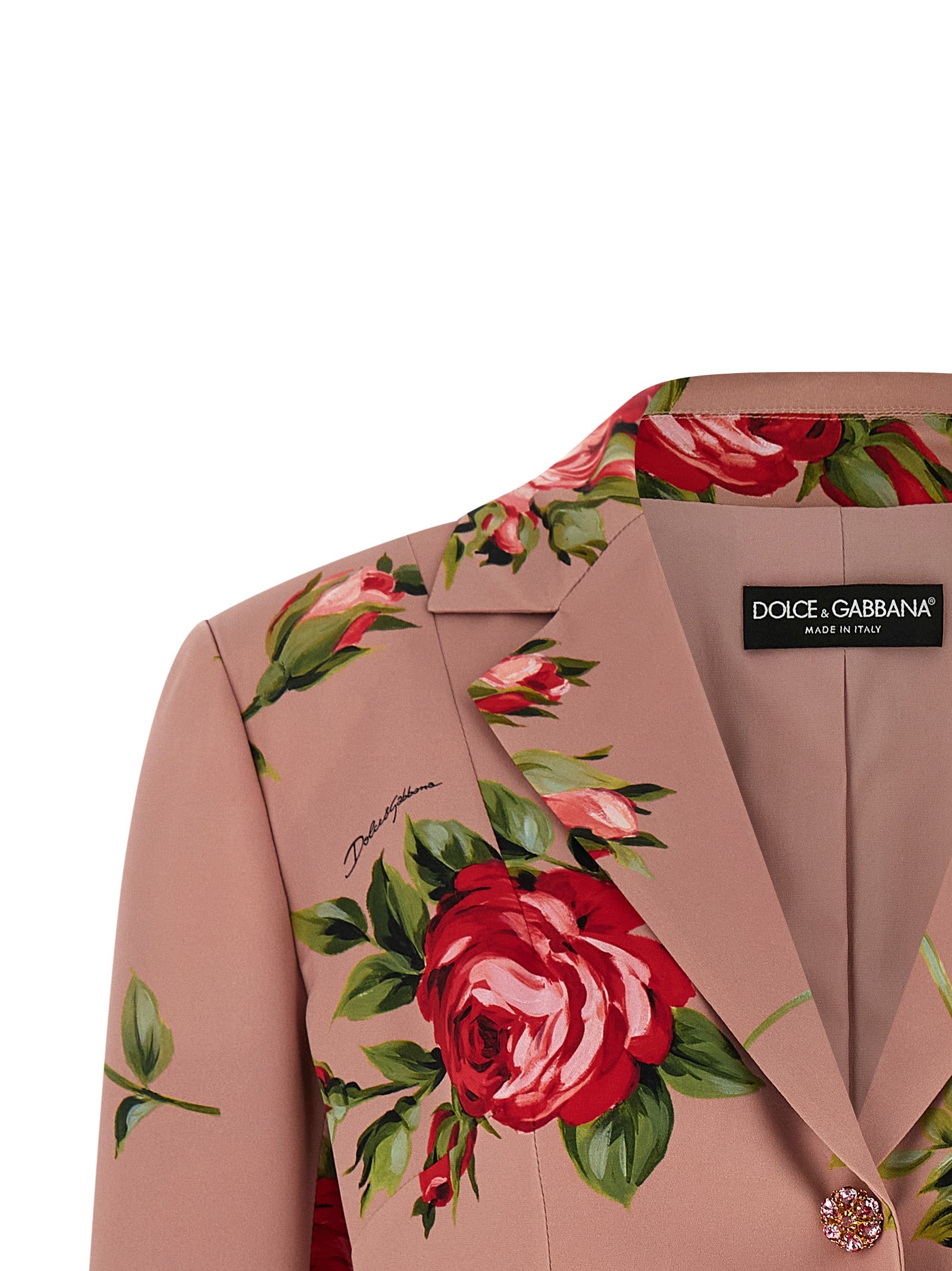 Dolce & Gabbana Multicolor Silk Blazer Dolce & Gabbana