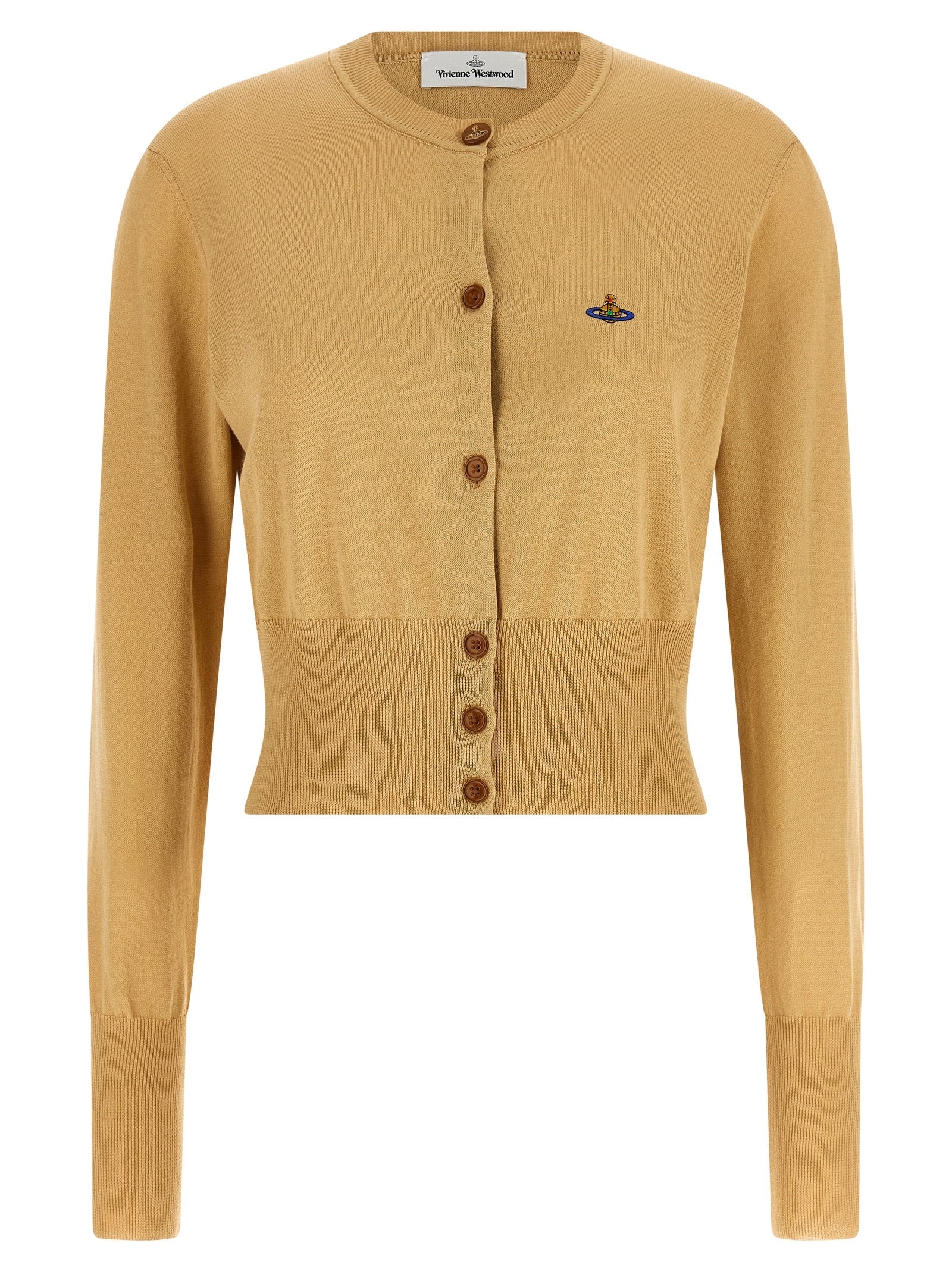 Vivienne Westwood Beige Cotton Cardigan Vivienne Westwood