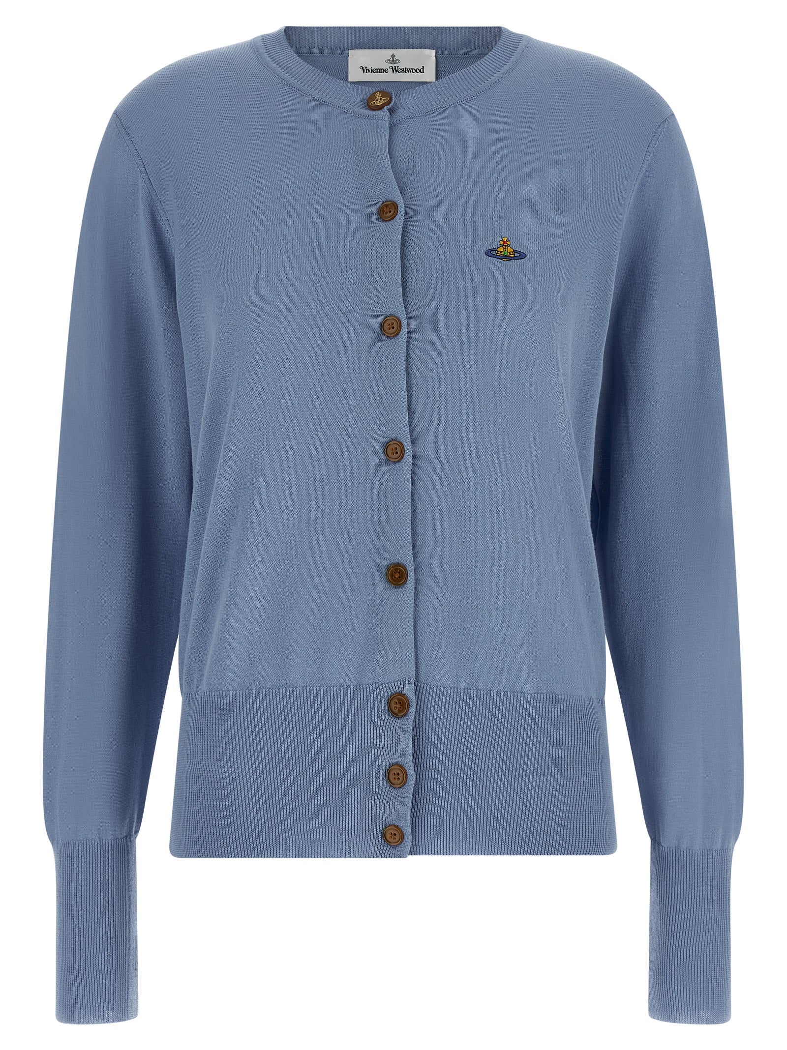 Vivienne Westwood Blue Cotton Cardigan Vivienne Westwood