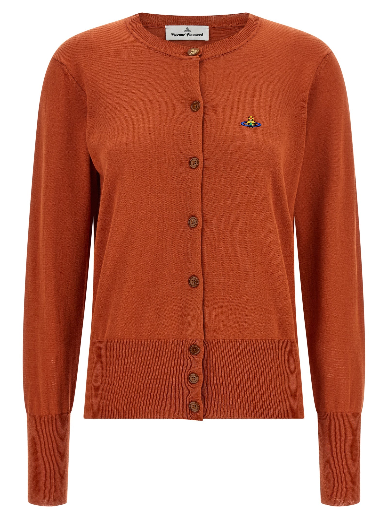 Vivienne Westwood Orange Cotton Cardigan Vivienne Westwood