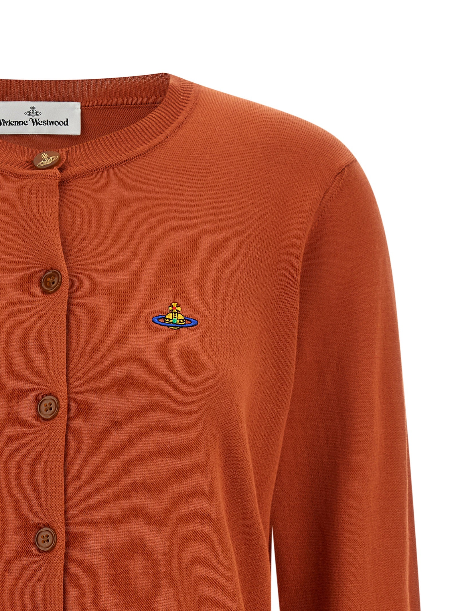 Vivienne Westwood Orange Cotton Cardigan Vivienne Westwood