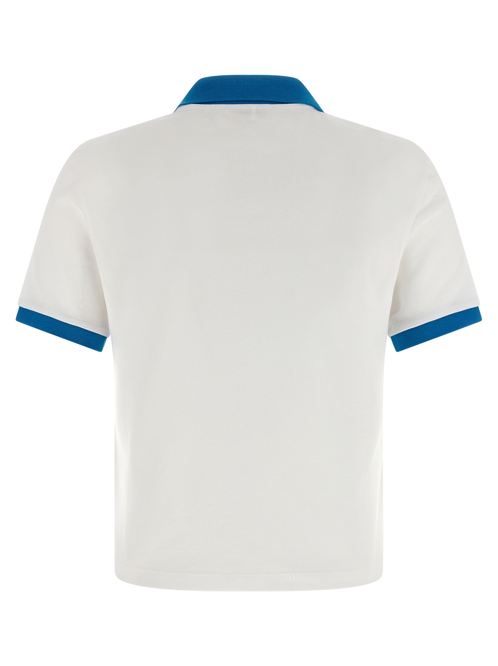 Versace Blue Cotton Polo Shirt Versace