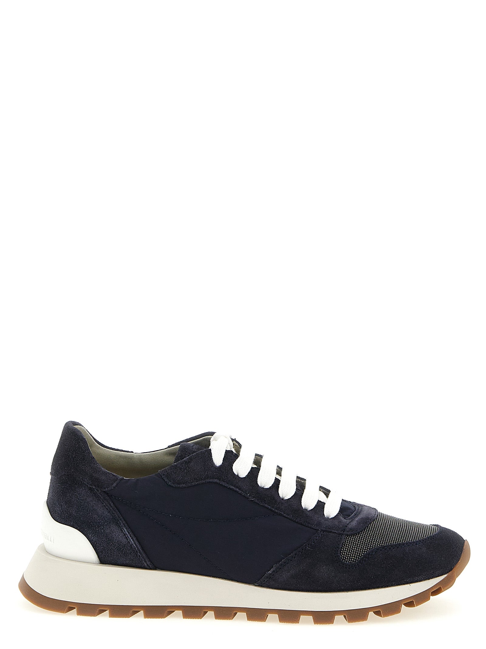 Brunello Cucinelli Blue Polyester Athletic Sneakers Brunello Cucinelli