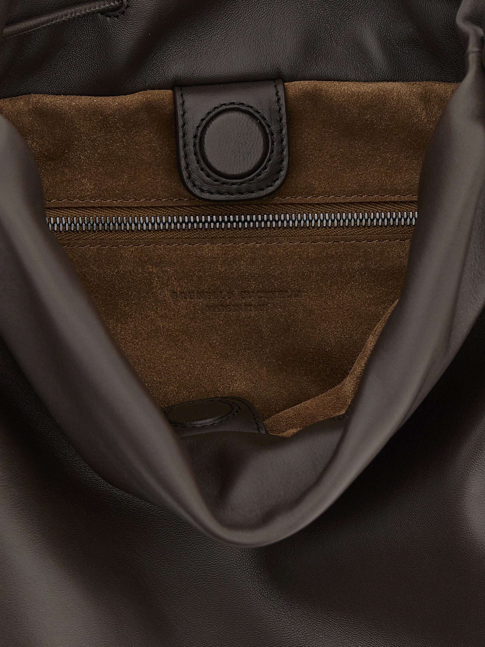 Brunello Cucinelli Brown Lamb Leather Handbag Brunello Cucinelli