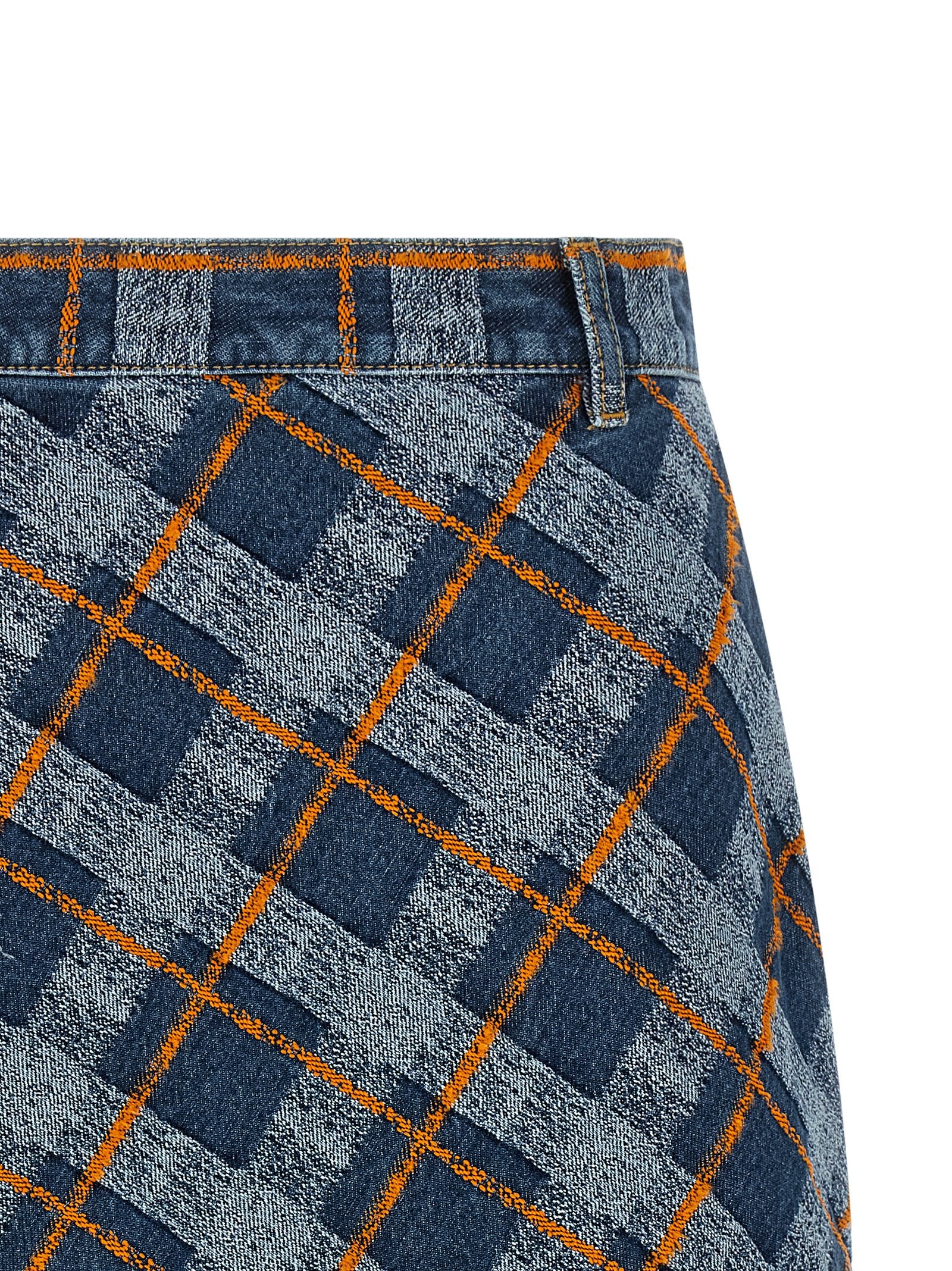 Vivienne Westwood Blue Cotton Long Skirt Vivienne Westwood