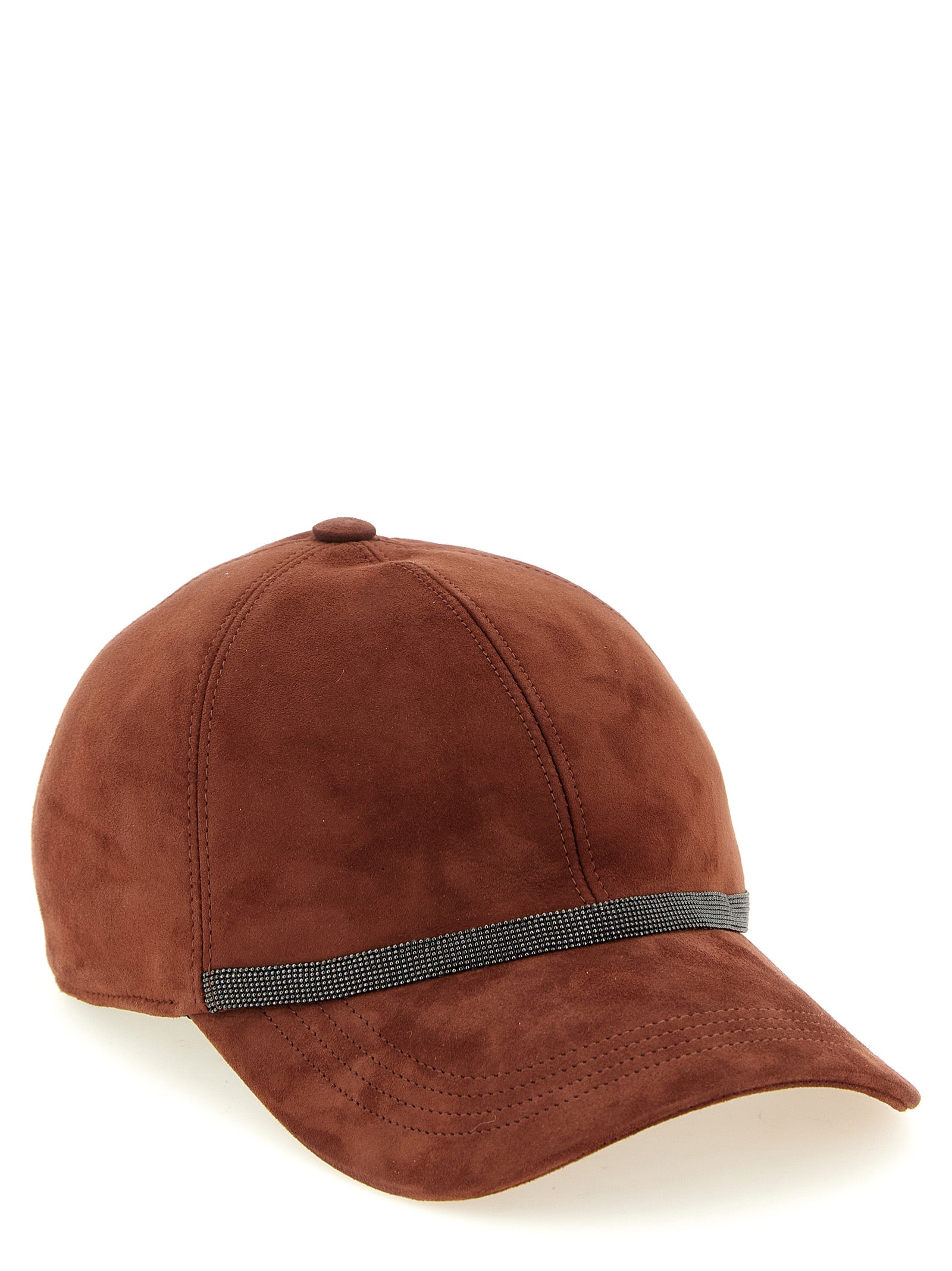 Brunello Cucinelli Multicolor Lamb Leather Cap (Baseball Hat) Brunello Cucinelli