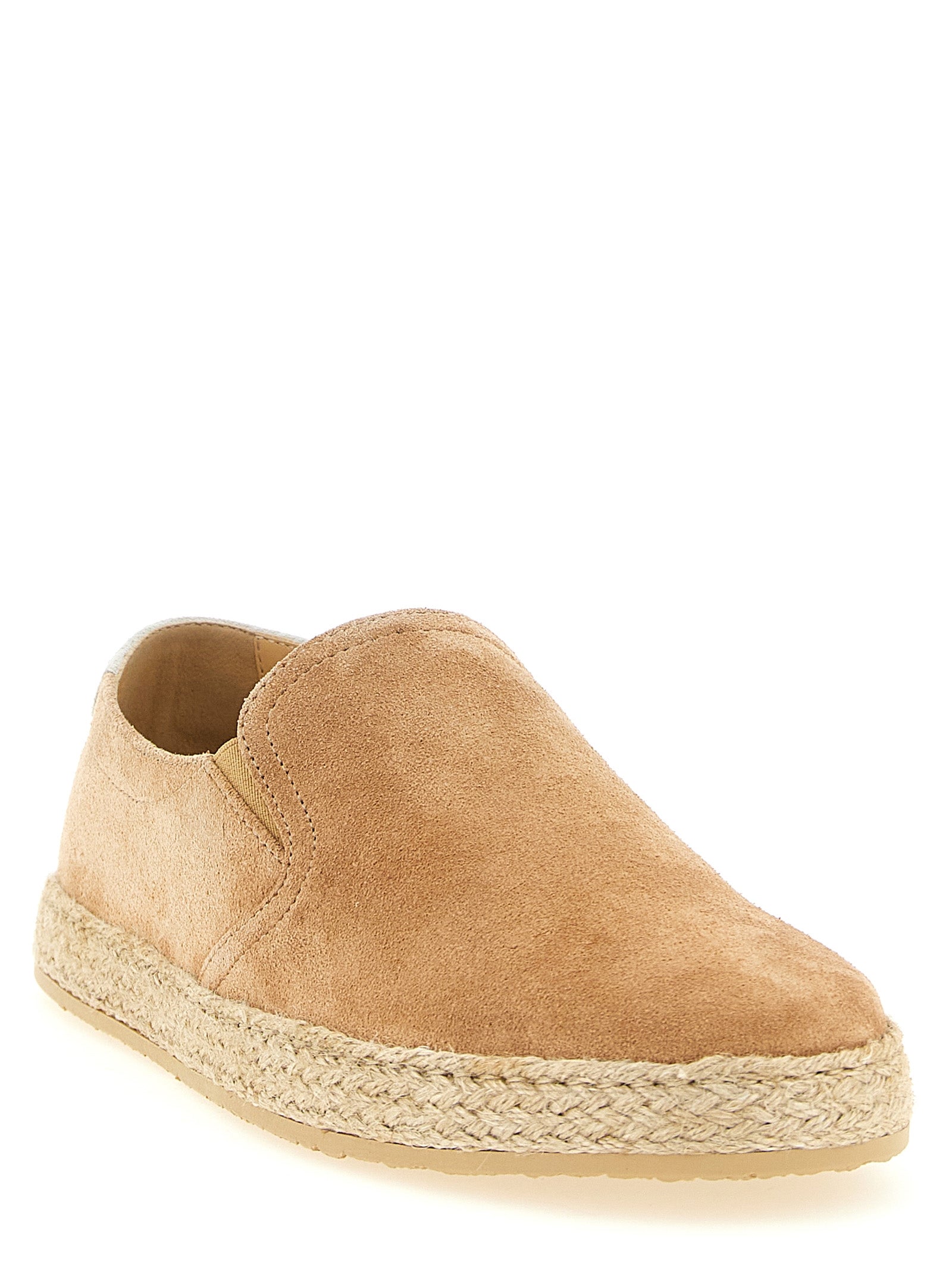 Brunello Cucinelli Beige Calfskin Espadrilles Brunello Cucinelli