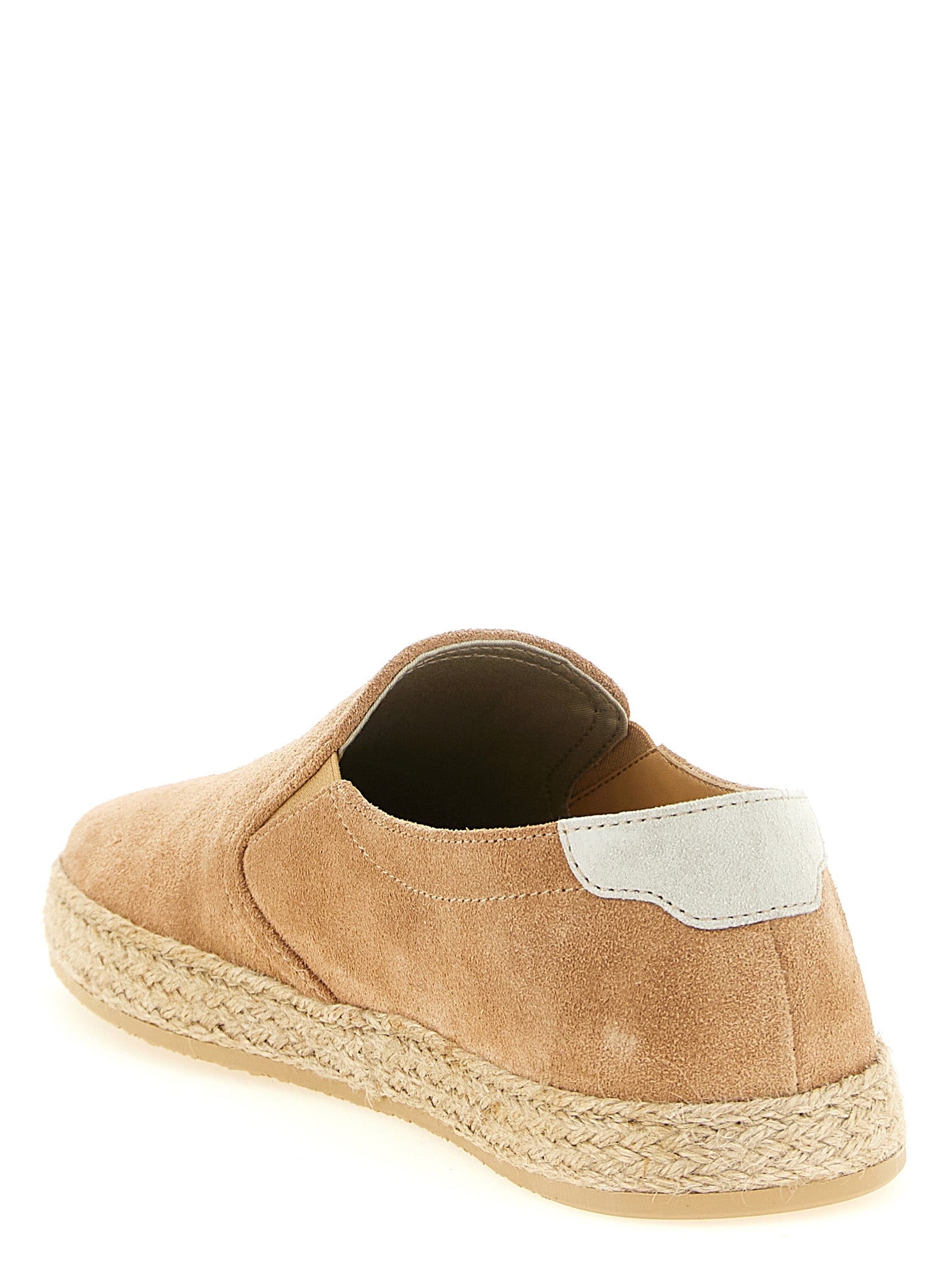 Brunello Cucinelli Beige Calfskin Espadrilles Brunello Cucinelli