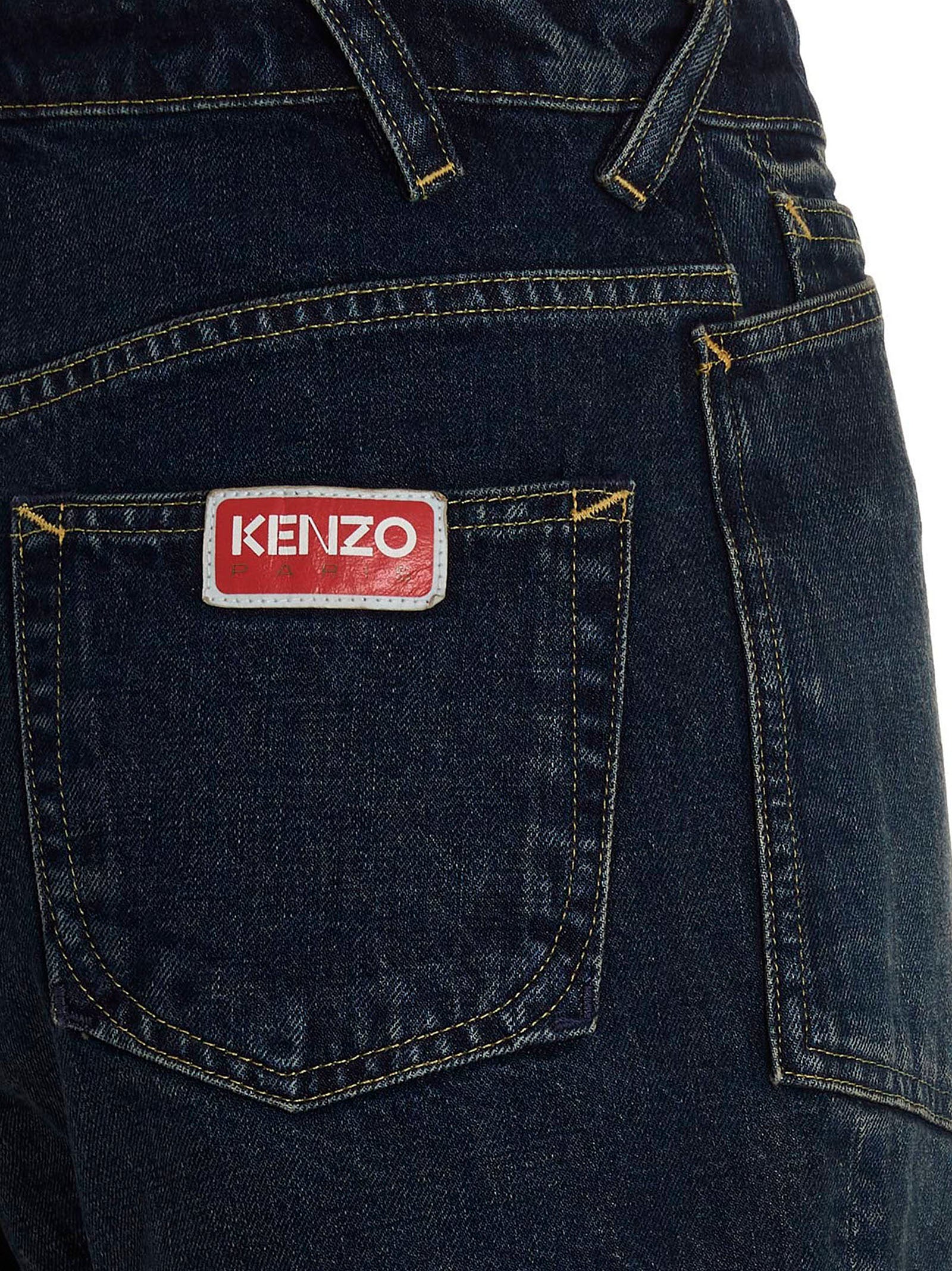 Kenzo Blue Cotton Bermuda Shorts Kenzo