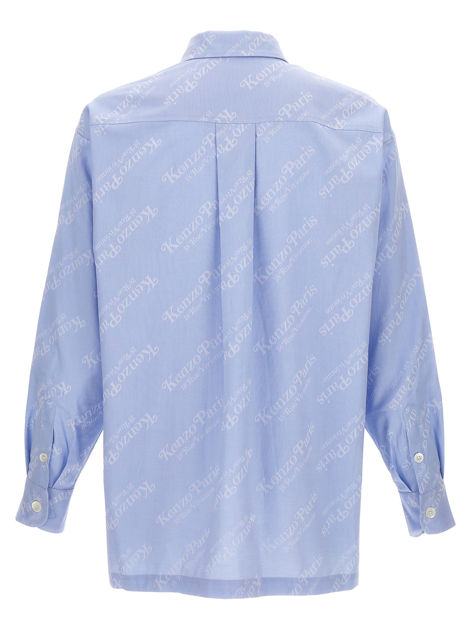 Kenzo Blue Cotton Blouse Kenzo