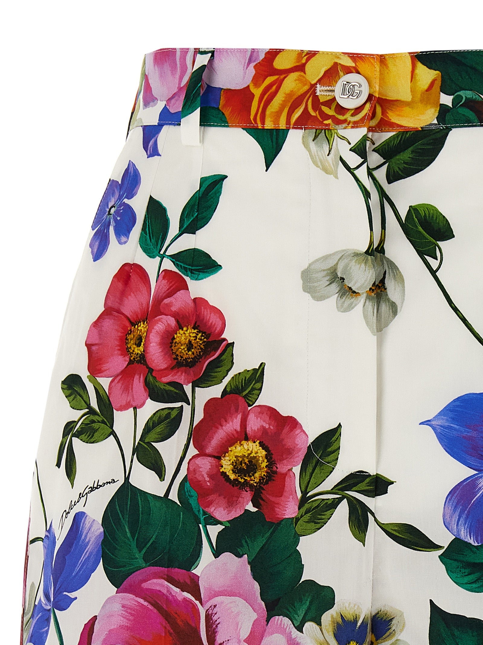 Dolce & Gabbana Multicolor Cotton Bermuda Shorts