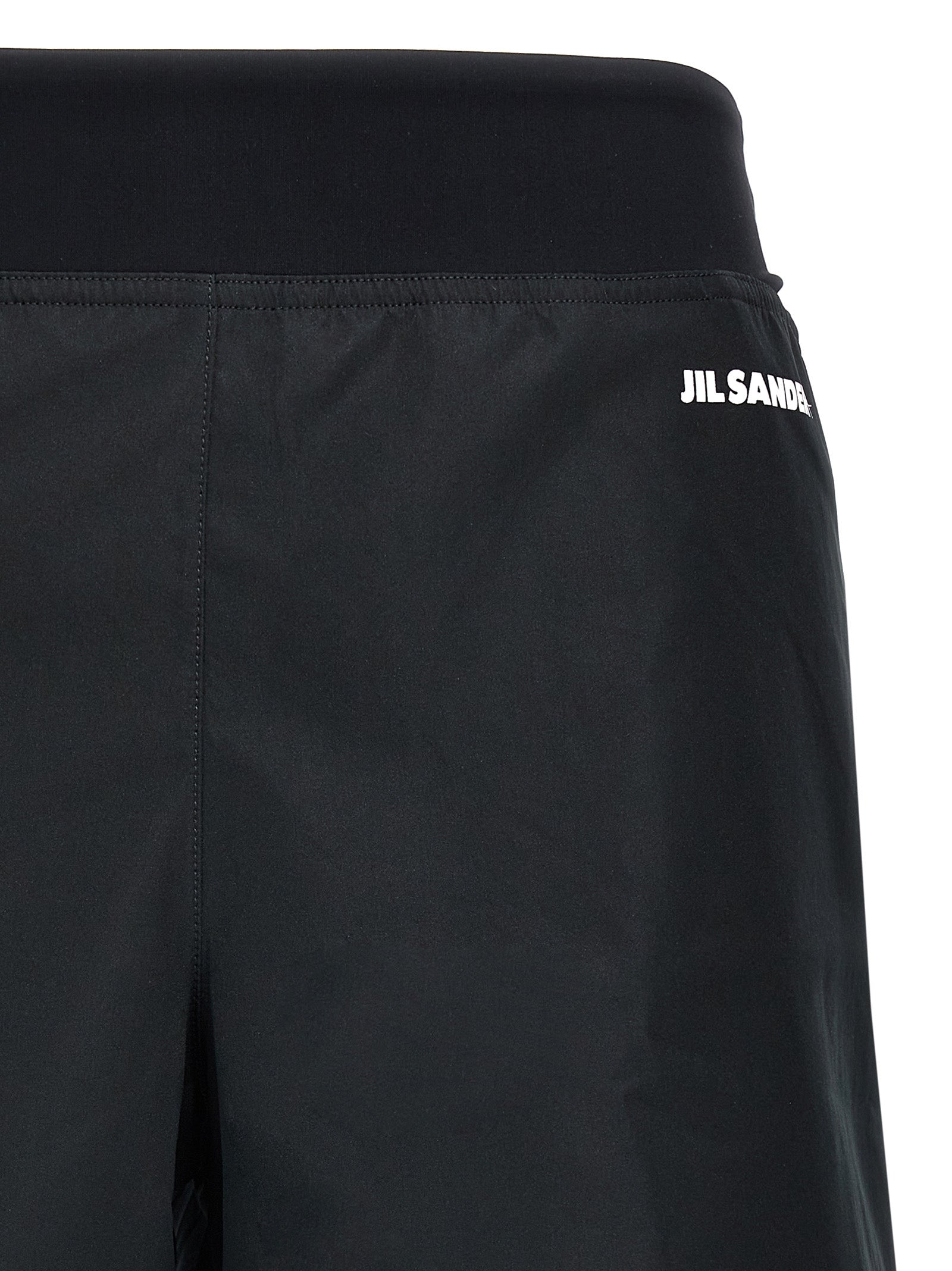 Jil Sander Black Polyester Bermuda Shorts Jil Sander
