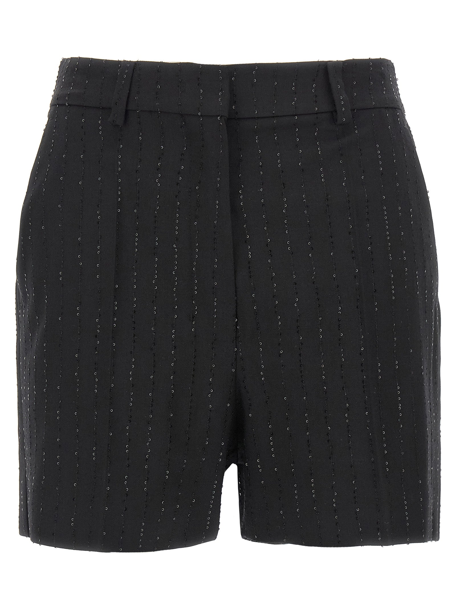 Max Mara Black Virgin Wool Bermuda Shorts Max Mara