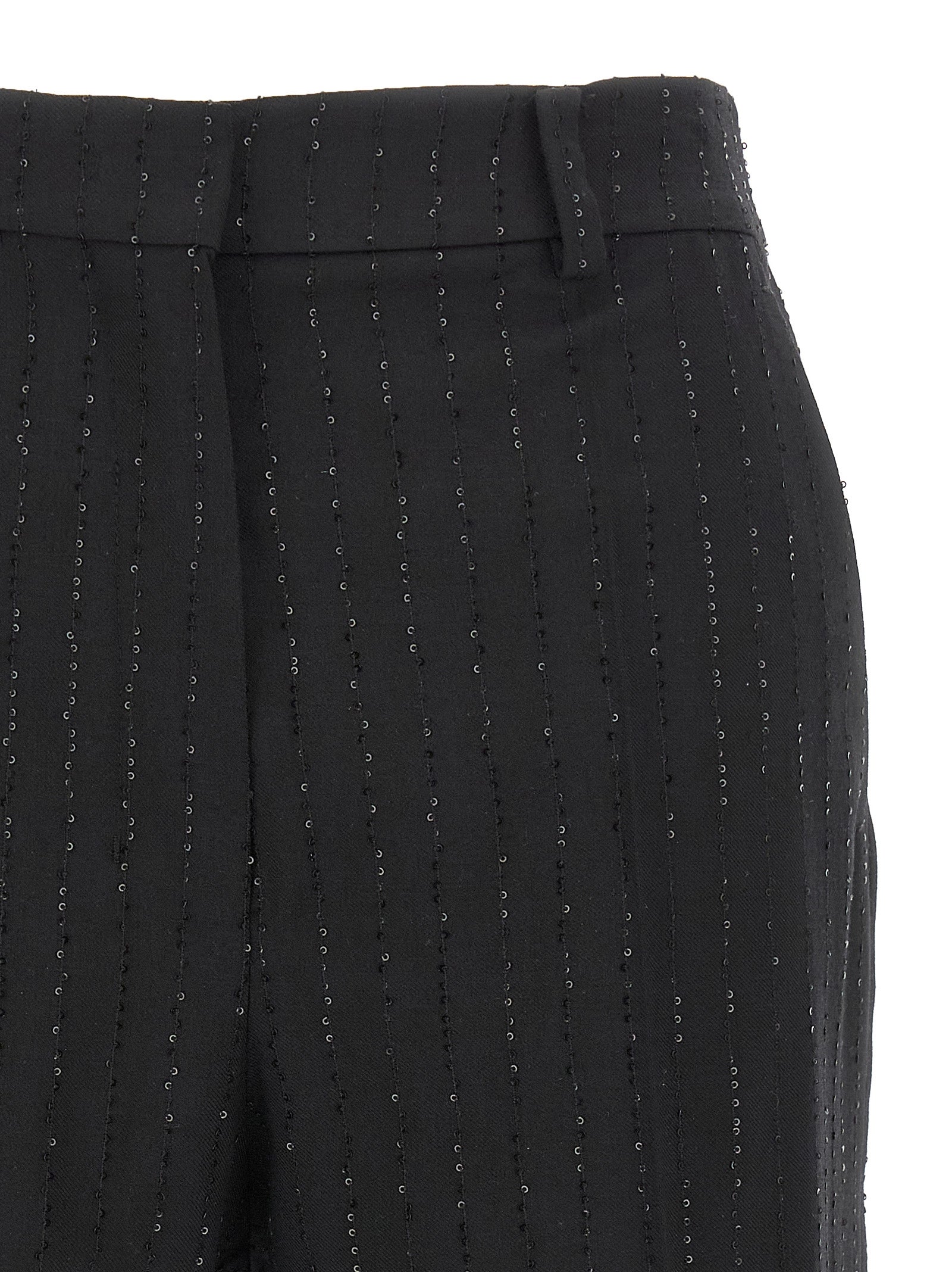 Max Mara Black Virgin Wool Bermuda Shorts Max Mara