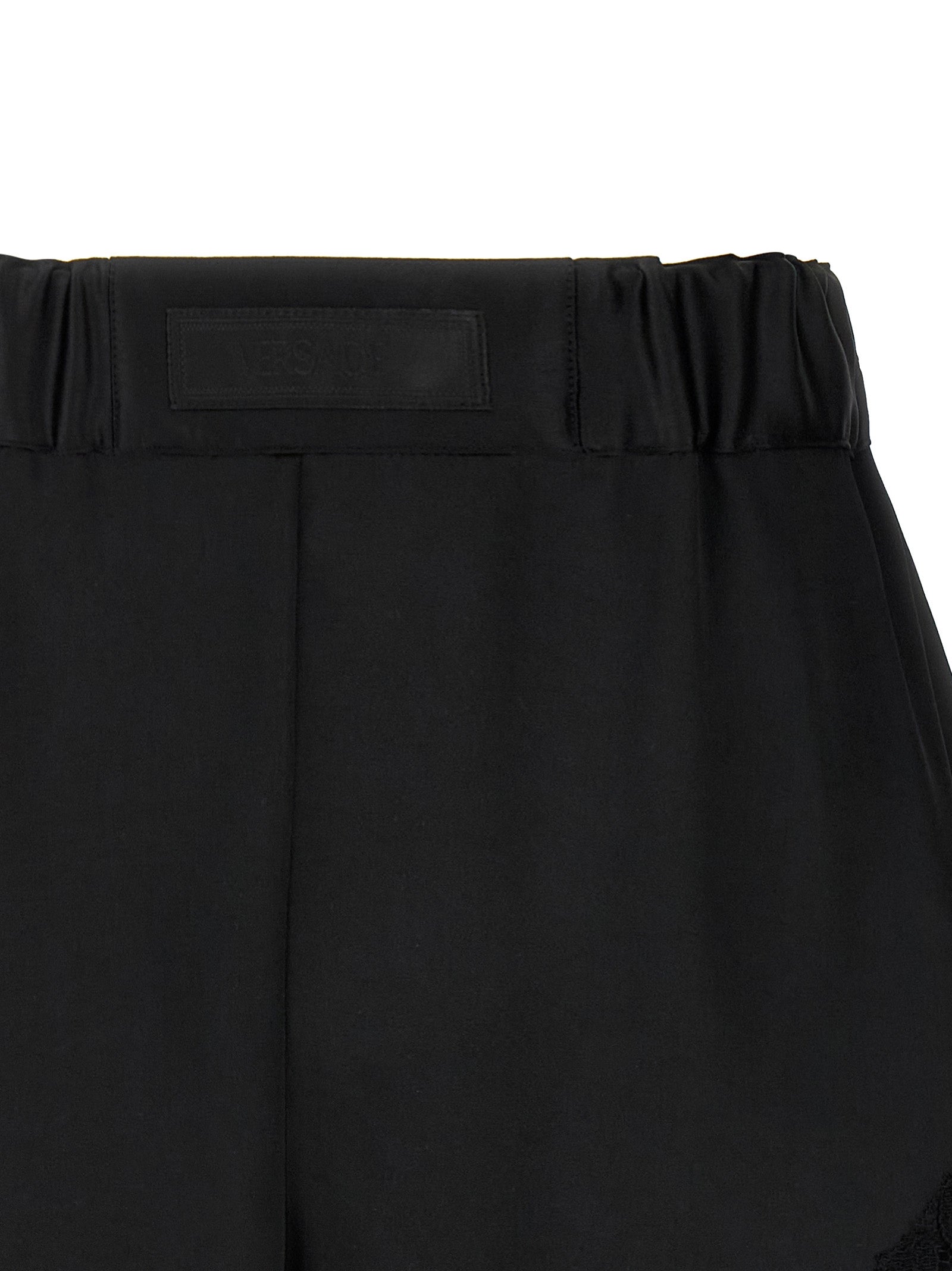 Versace Black Nylon Bermuda Shorts Versace