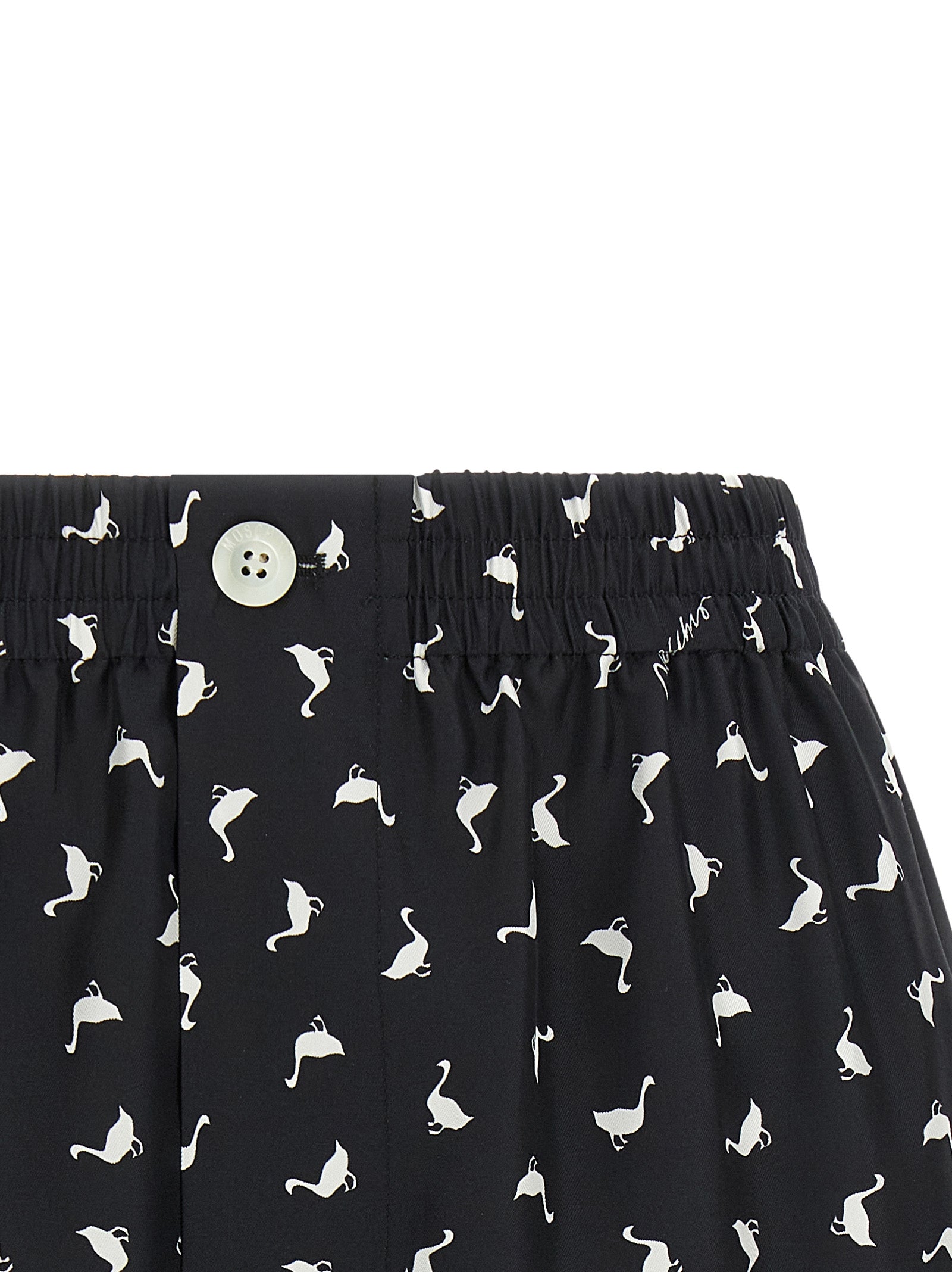 Moschino Bicolor Silk Bermuda Shorts Moschino
