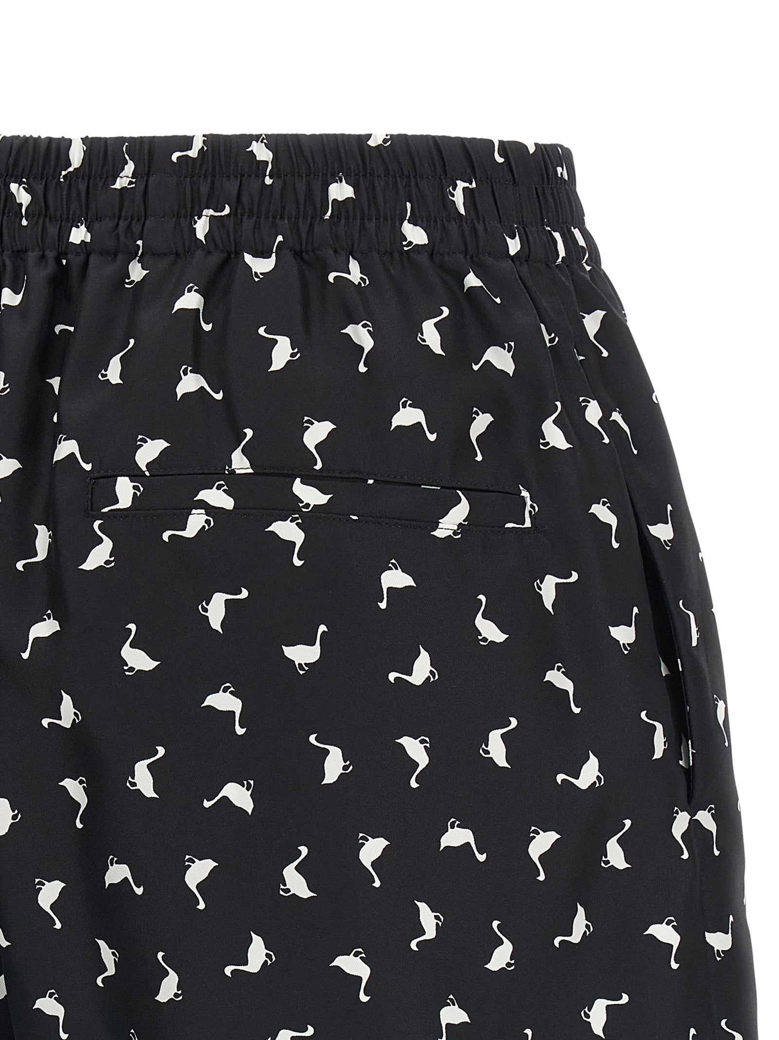Moschino Bicolor Silk Bermuda Shorts Moschino