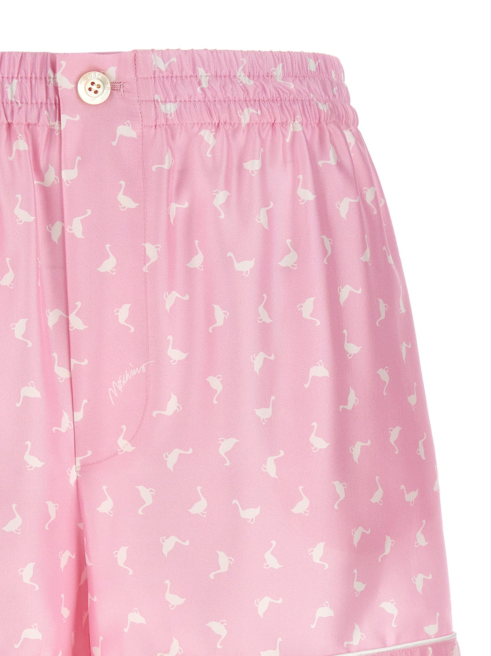 Moschino Multicolor Silk Bermuda Shorts Moschino
