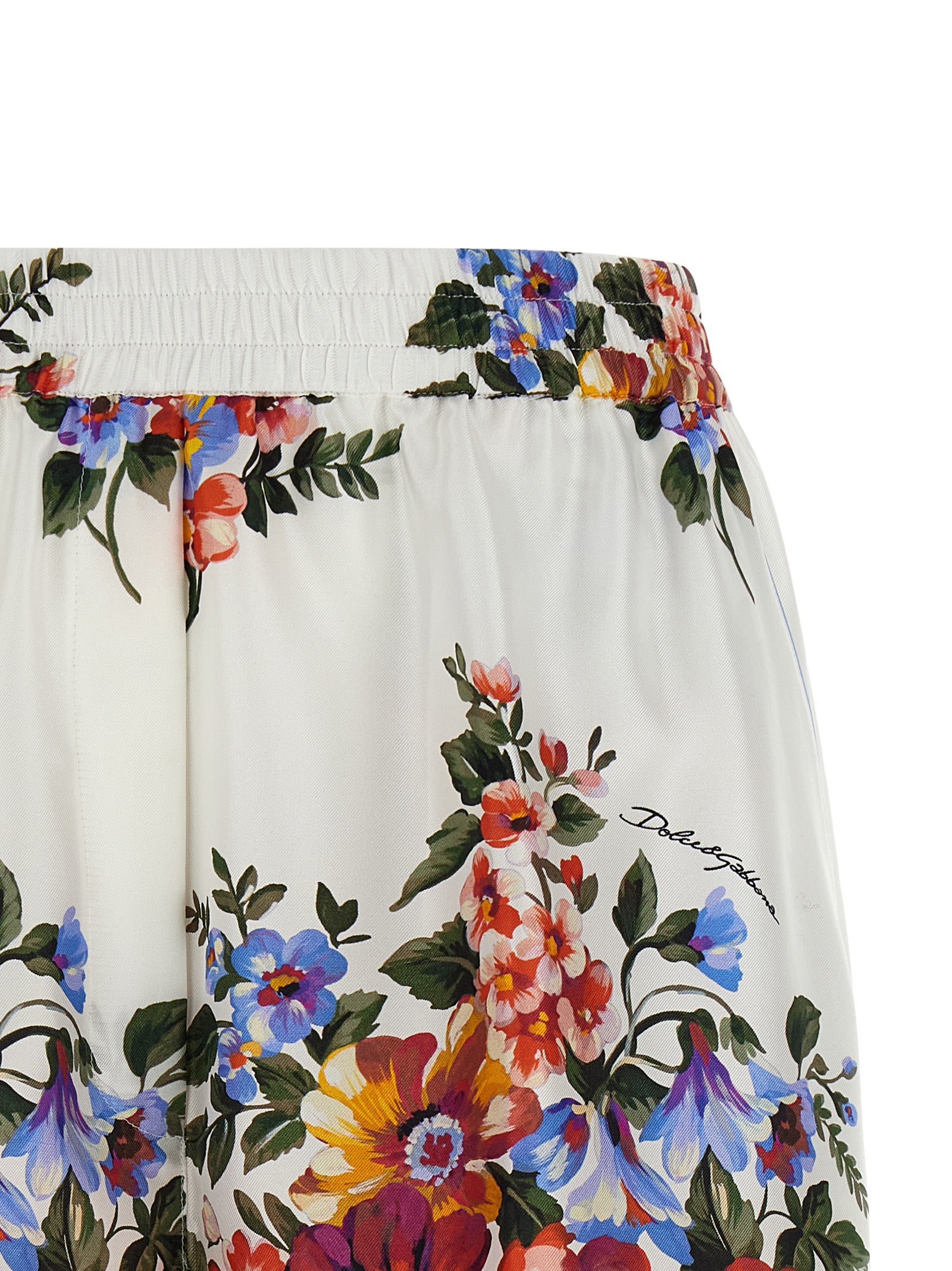 Dolce & Gabbana Multicolor Silk Bermuda Shorts Dolce & Gabbana