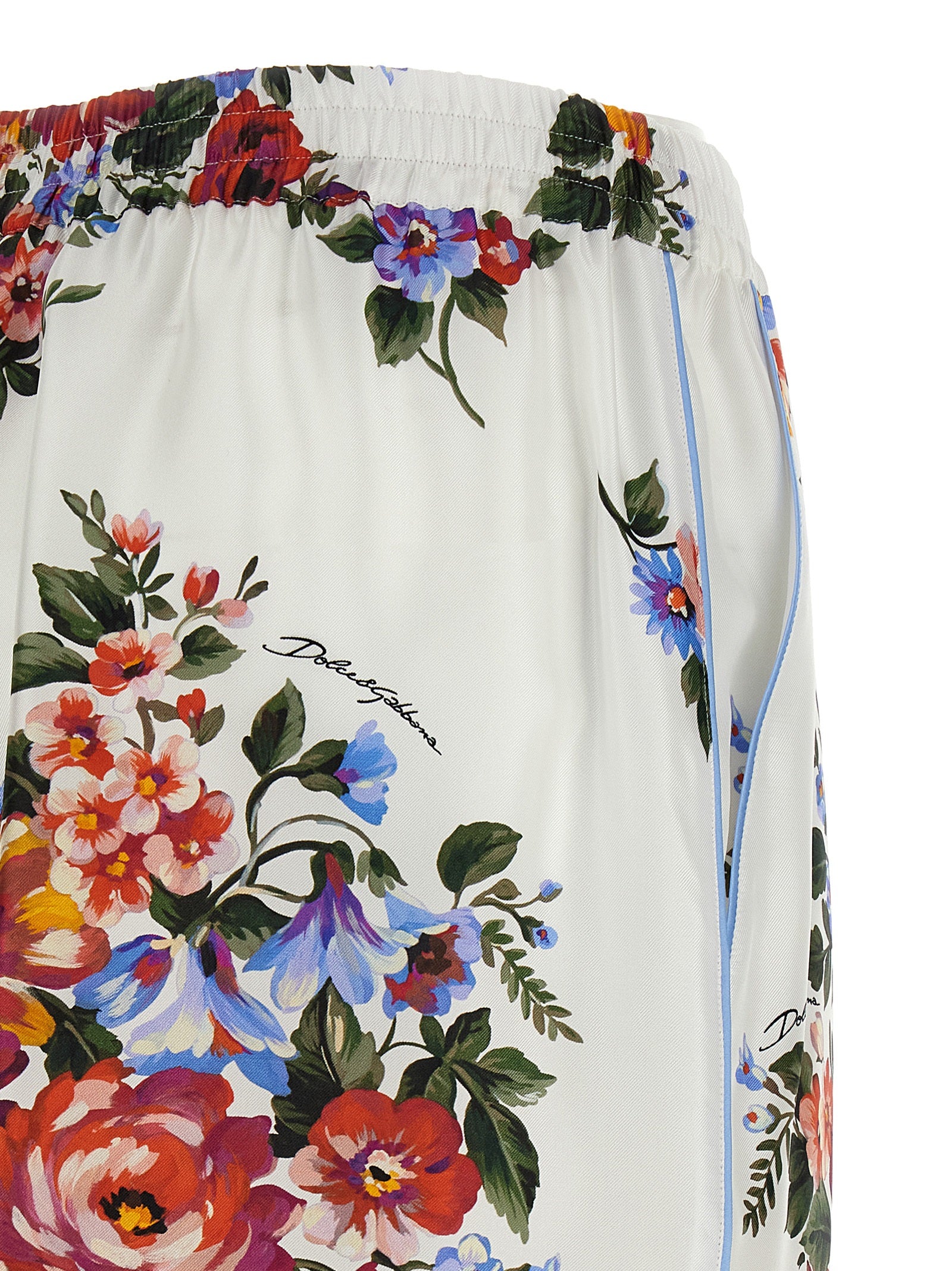 Dolce & Gabbana Multicolor Silk Bermuda Shorts Dolce & Gabbana