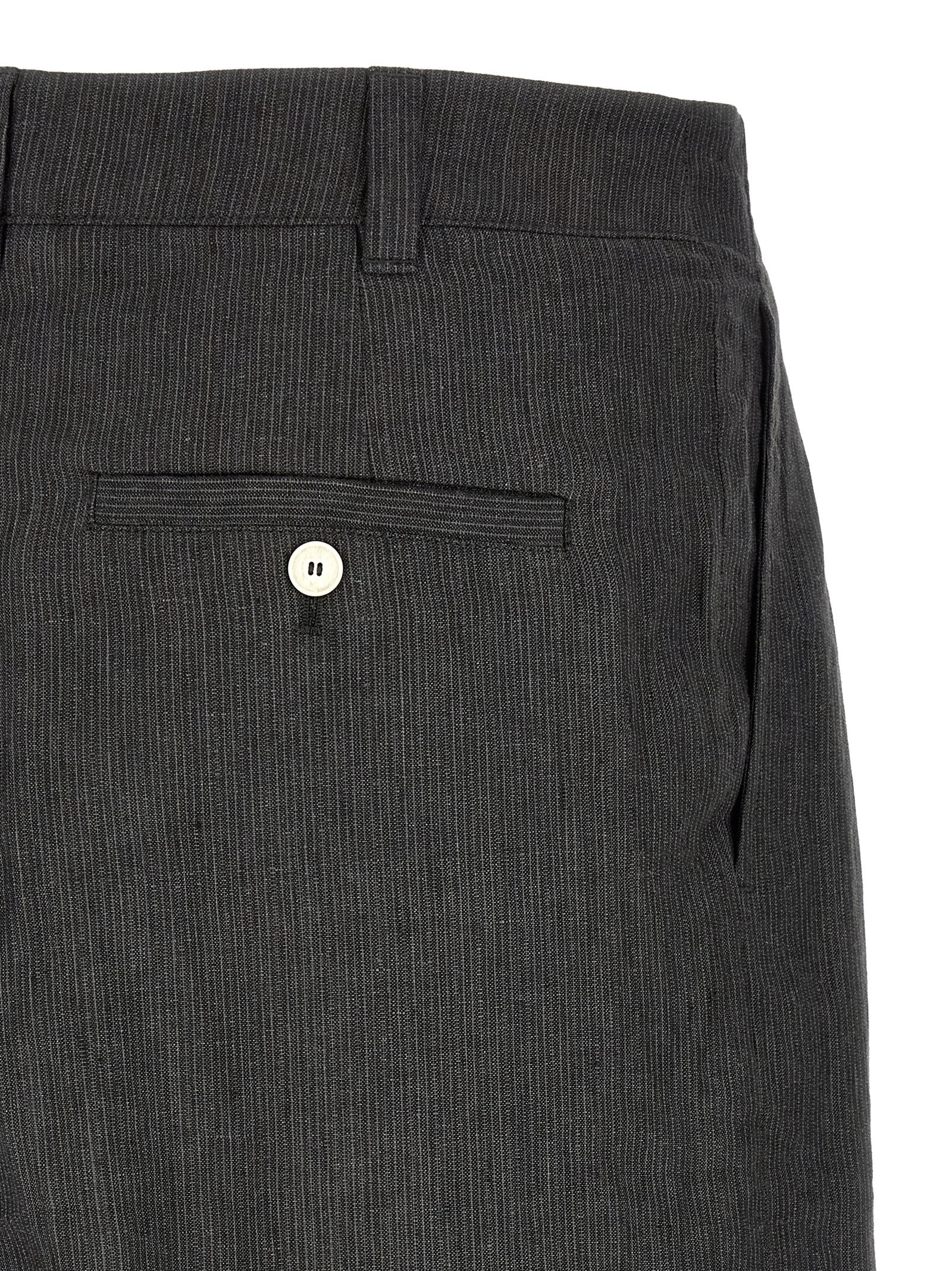 Jacquemus Gray Linen Bermuda Shorts Jacquemus