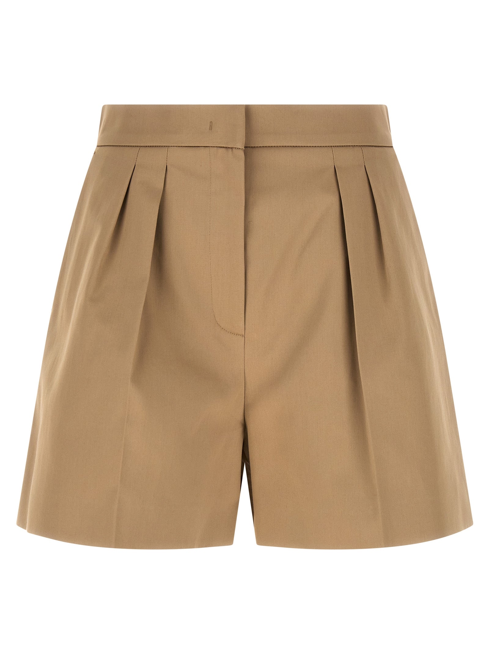 Max Mara Beige Cotton Bermuda Shorts Max Mara